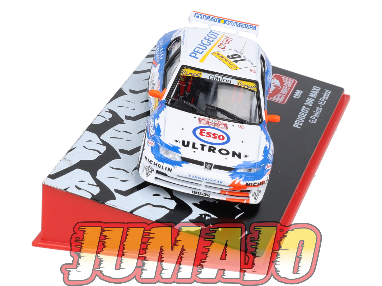 RMC7 Voiture 1/43 IXO Altaya Rallye Monte-carlo PEUGEOT 306 Maxi #16 G.Panizzi 1998