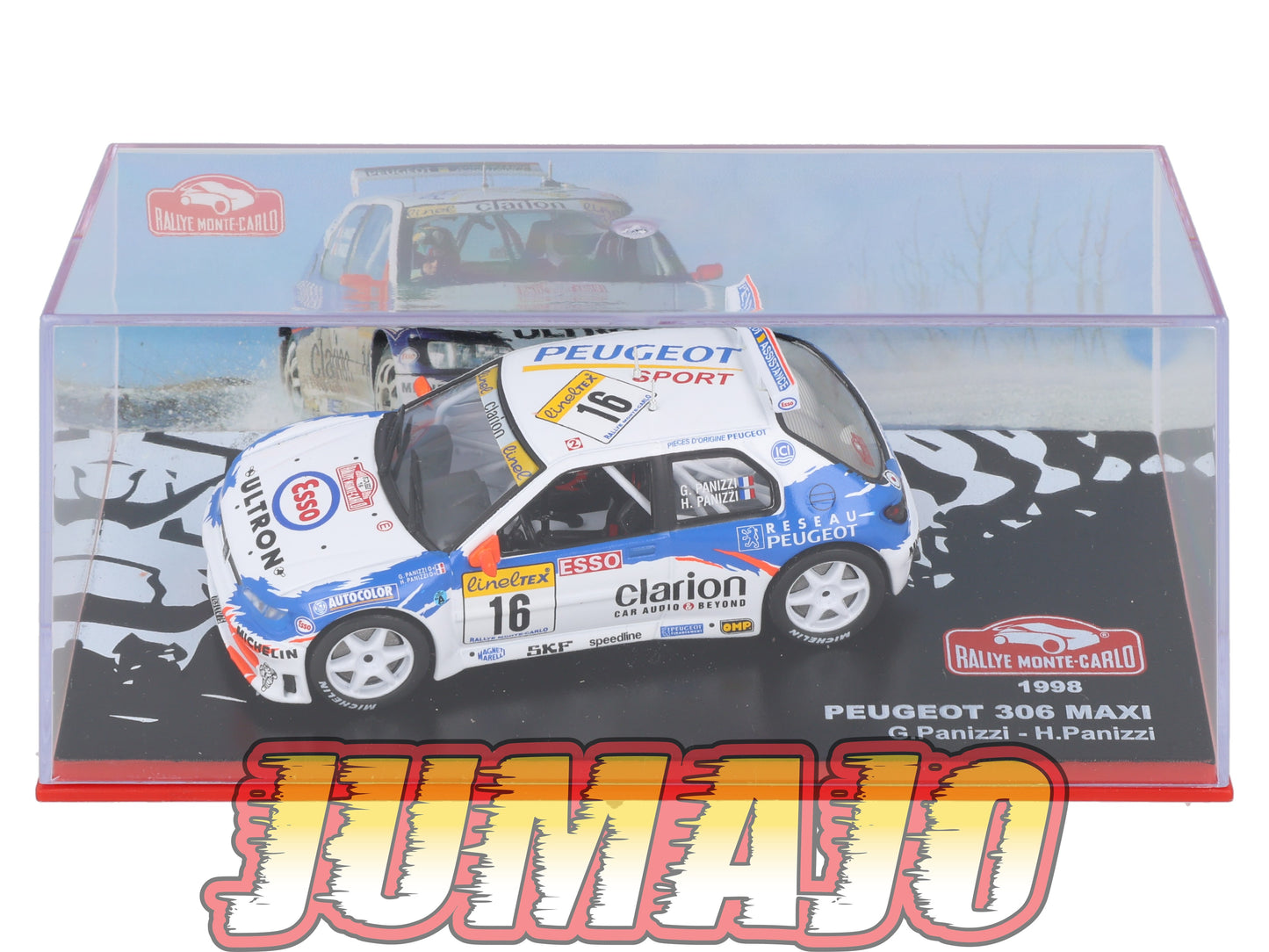 RMC7 Voiture 1/43 IXO Altaya Rallye Monte-carlo PEUGEOT 306 Maxi #16 G.Panizzi 1998