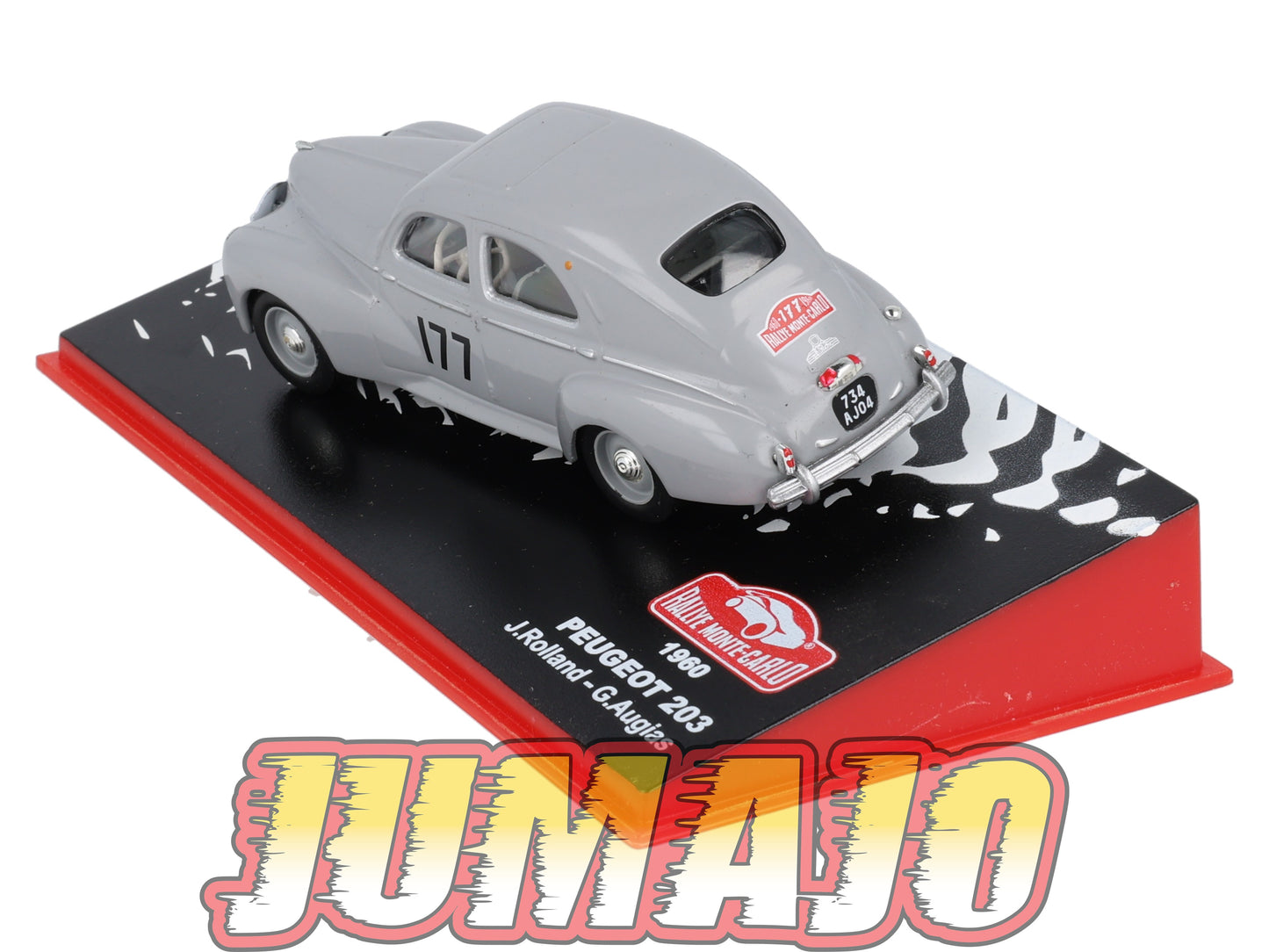 RMC80 voiture 1/43 IXO Altaya Rallye Monte-Carlo PEUGEOT 203 1960 #177 J.Rolland
