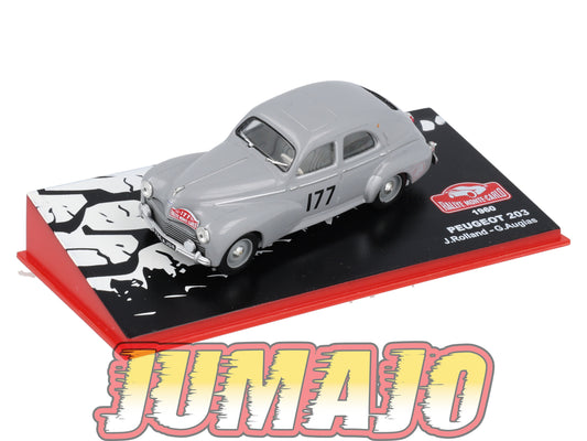 RMC80 voiture 1/43 IXO Altaya Rallye Monte-Carlo PEUGEOT 203 1960 #177 J.Rolland