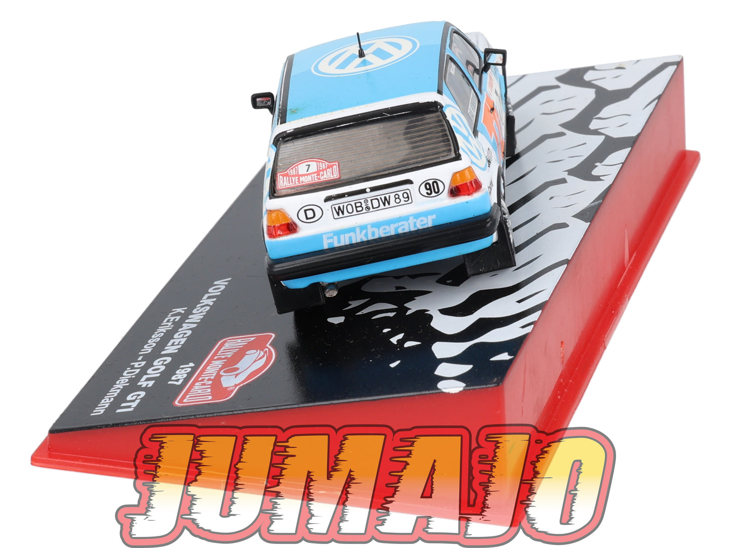 RMC81 Voiture 1/43 IXO Altaya Rallye Monte-Carlo VOLKSWAGEN Golf II GTI 1987 #7 K.Eriksson