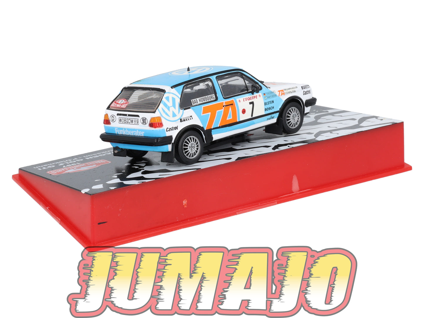 RMC81 Voiture 1/43 IXO Altaya Rallye Monte-Carlo VOLKSWAGEN Golf II GTI 1987 #7 K.Eriksson
