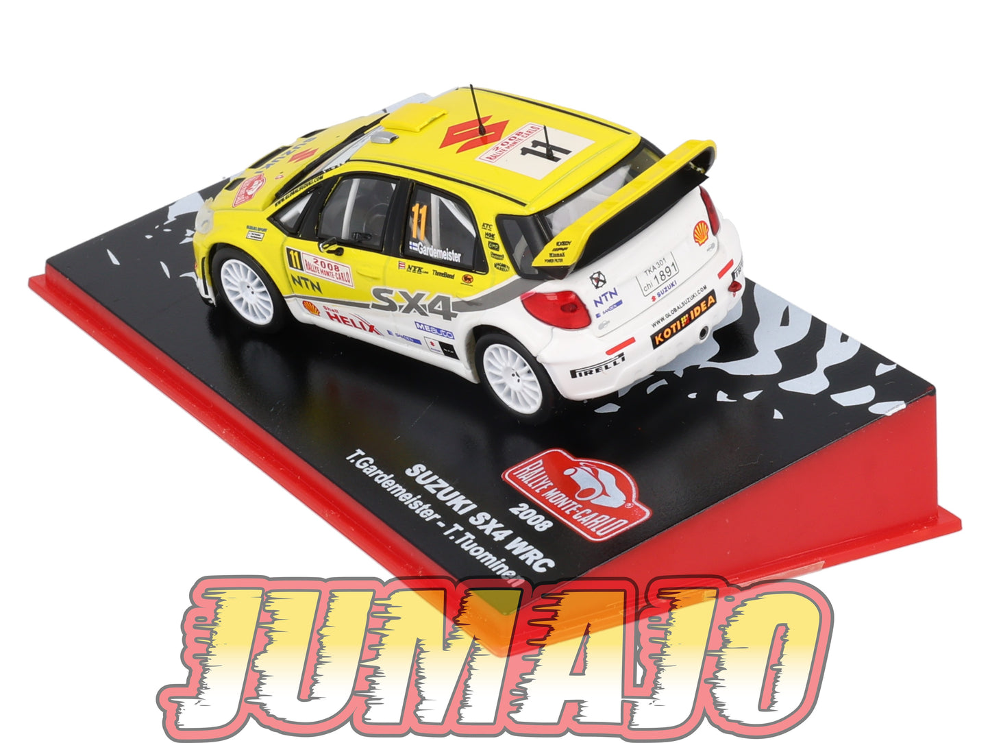 RMC84 Voiture 1/43 IXO Altaya Rallye Monte-Carlo SUZUKI SX4 WRC 2008 #11 T.Gardemeister