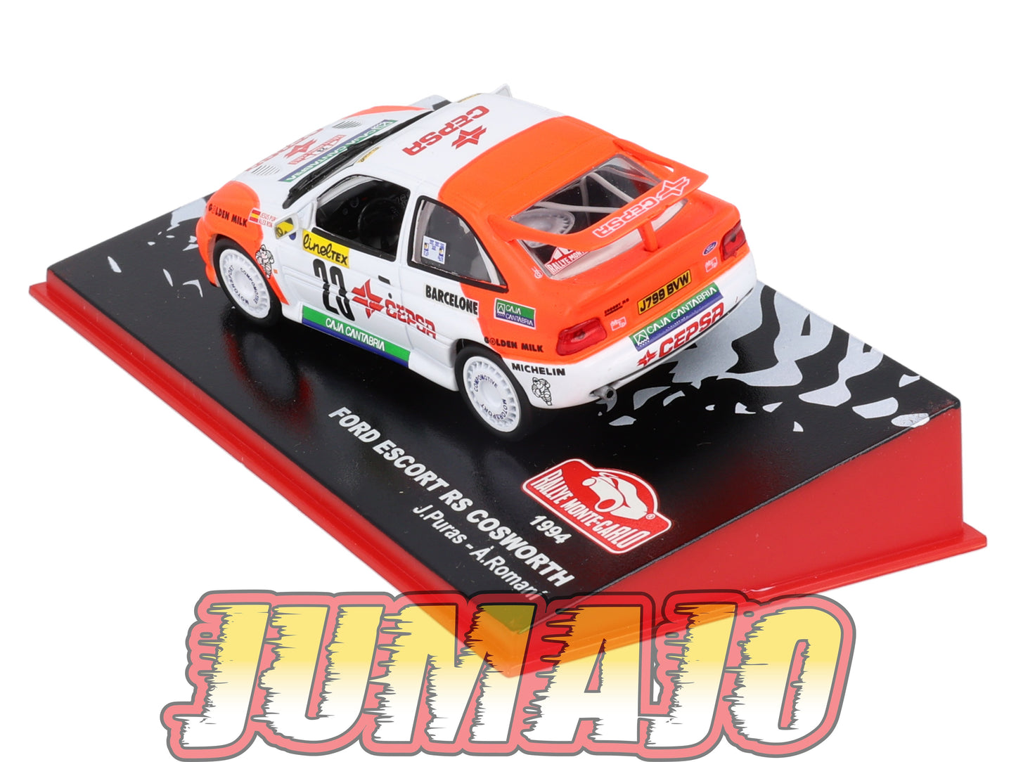 RMC86 Voiture 1/43 IXO Altaya Rallye Monte-Carlo FORD Escort RS Cosworth 1994 #23 J.Puras