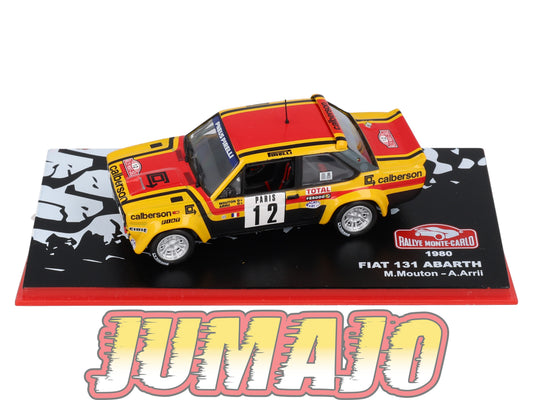 RMC8 Voiture 1/43 IXO Altaya Rallye Monte-carlo FIAT 131 Abarth 1980 #12 M Mouton Occasion