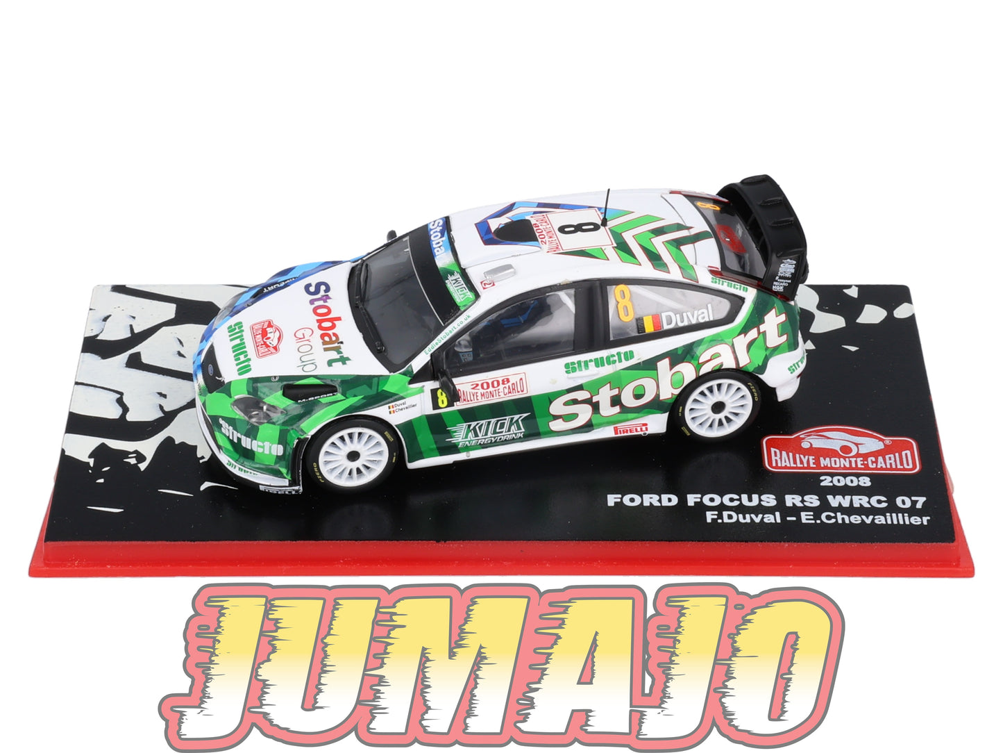 RMC91 Voiture 1/43 IXO Altaya Rallye Monte-Carlo FORD Focus RS WRC 2008 #8 F.Duval