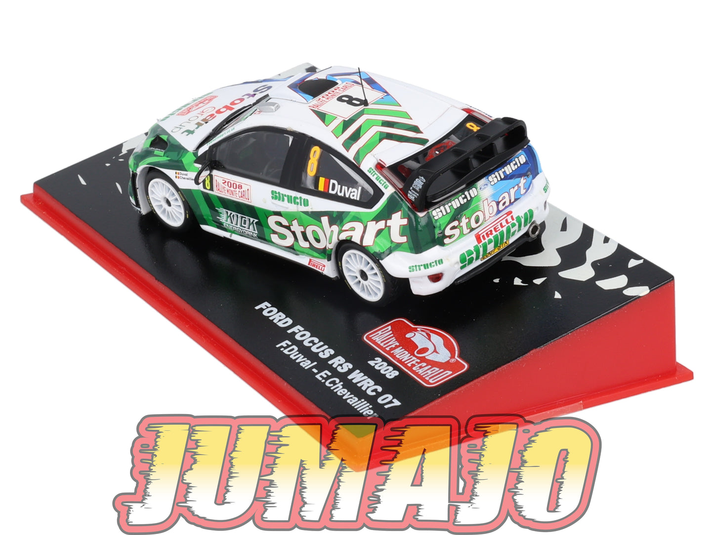 RMC91 Voiture 1/43 IXO Altaya Rallye Monte-Carlo FORD Focus RS WRC 2008 #8 F.Duval