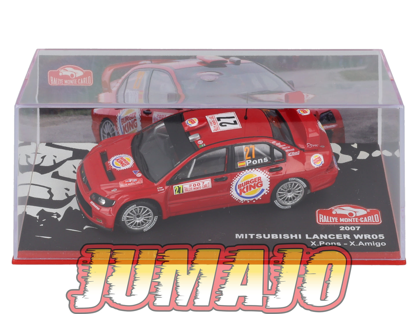 RMC92 Voiture 1/43 IXO Altaya Rallye Monte-Carlo MITSUBISHI Lancer WR05 2007 #27 X.Pons