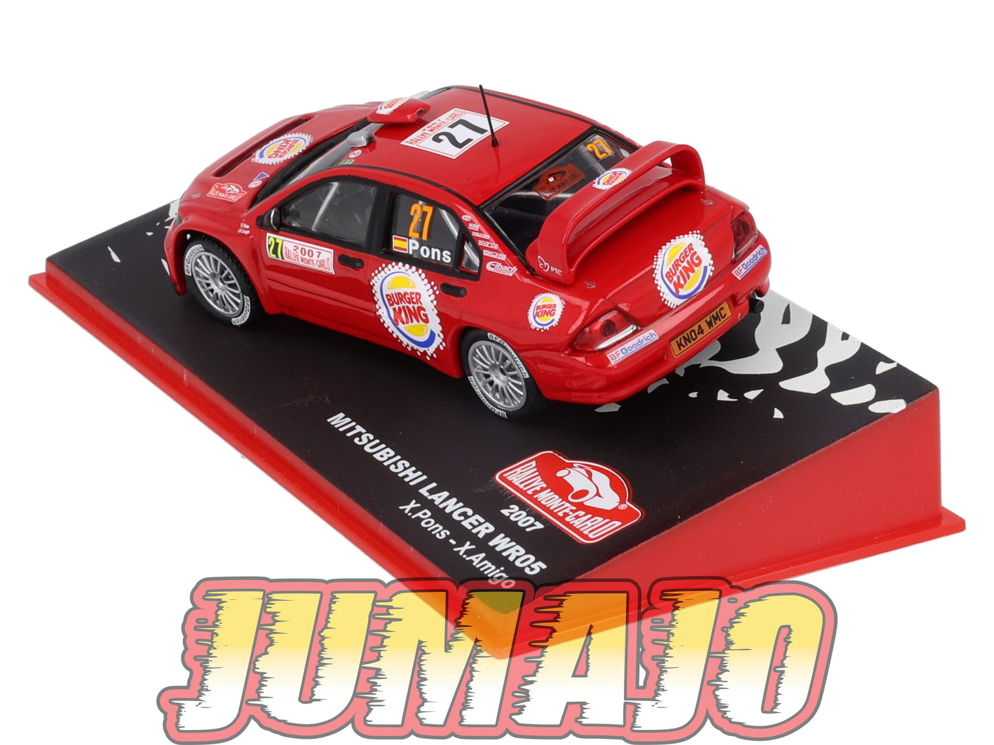RMC92 Voiture 1/43 IXO Altaya Rallye Monte-Carlo MITSUBISHI Lancer WR05 2007 #27 X.Pons