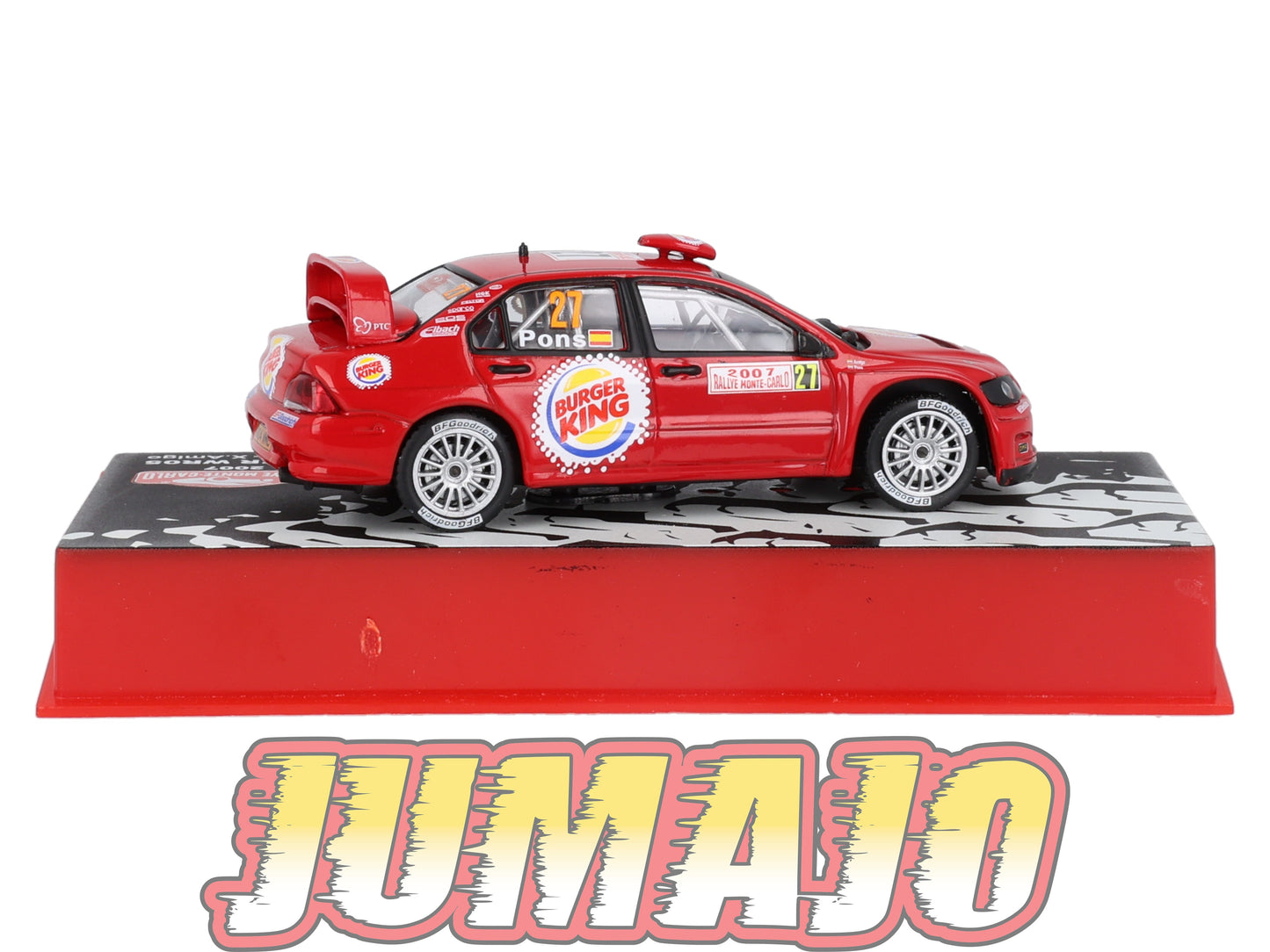 RMC92 Voiture 1/43 IXO Altaya Rallye Monte-Carlo MITSUBISHI Lancer WR05 2007 #27 X.Pons