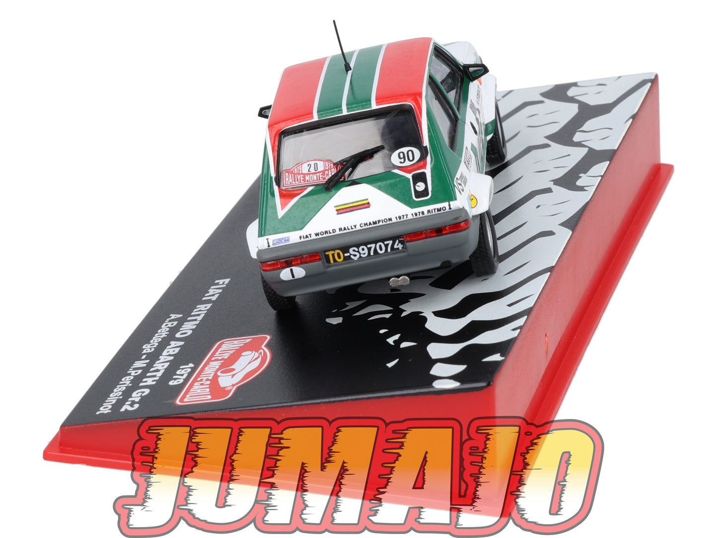 RMC93 Voiture 1/43 IXO Altaya Rallye Monte-carlo FIAT Ritmo Abarth GR.2 #20 A.Bettega 1979