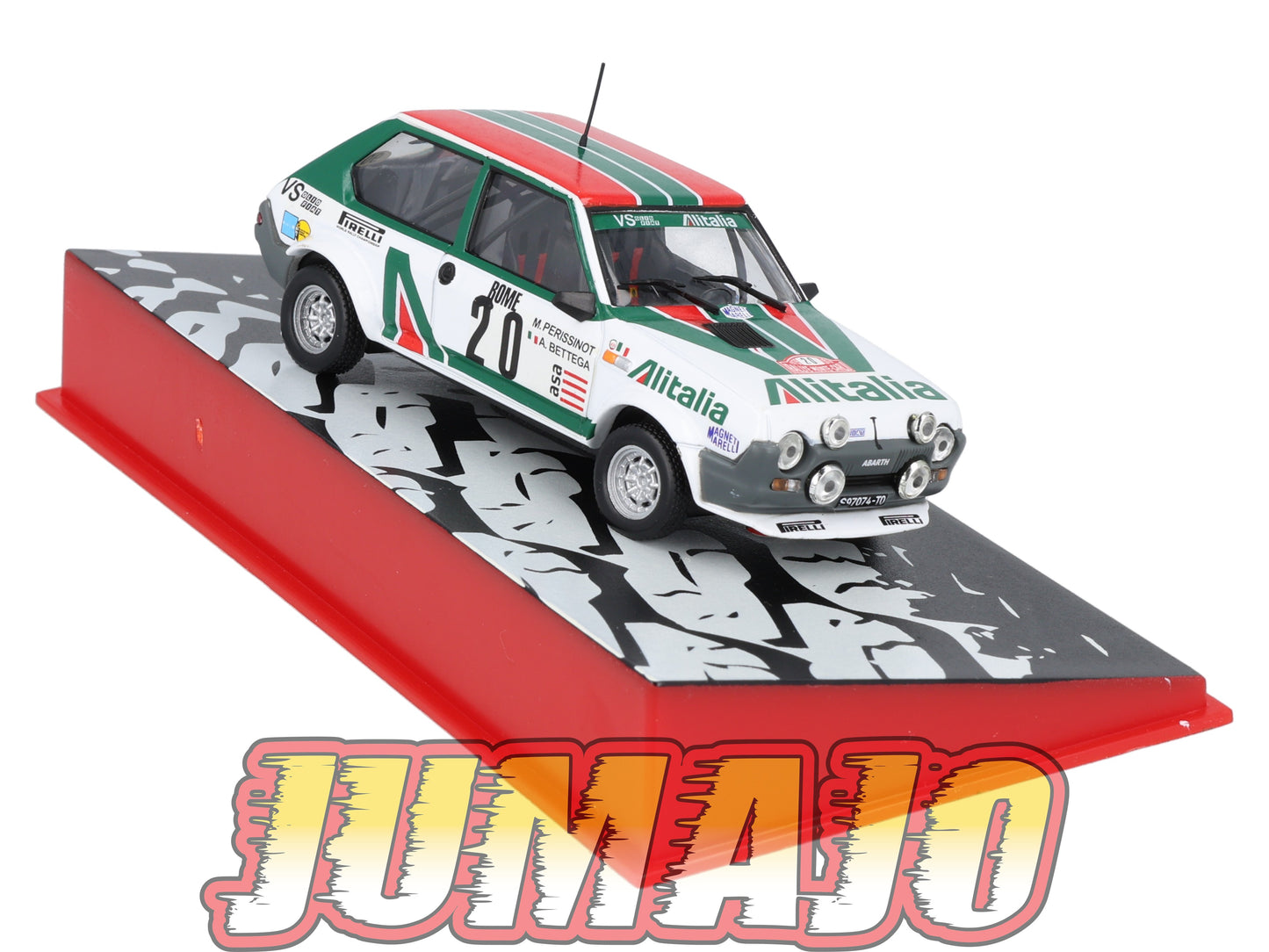 RMC93 Voiture 1/43 IXO Altaya Rallye Monte-carlo FIAT Ritmo Abarth GR.2 #20 A.Bettega 1979