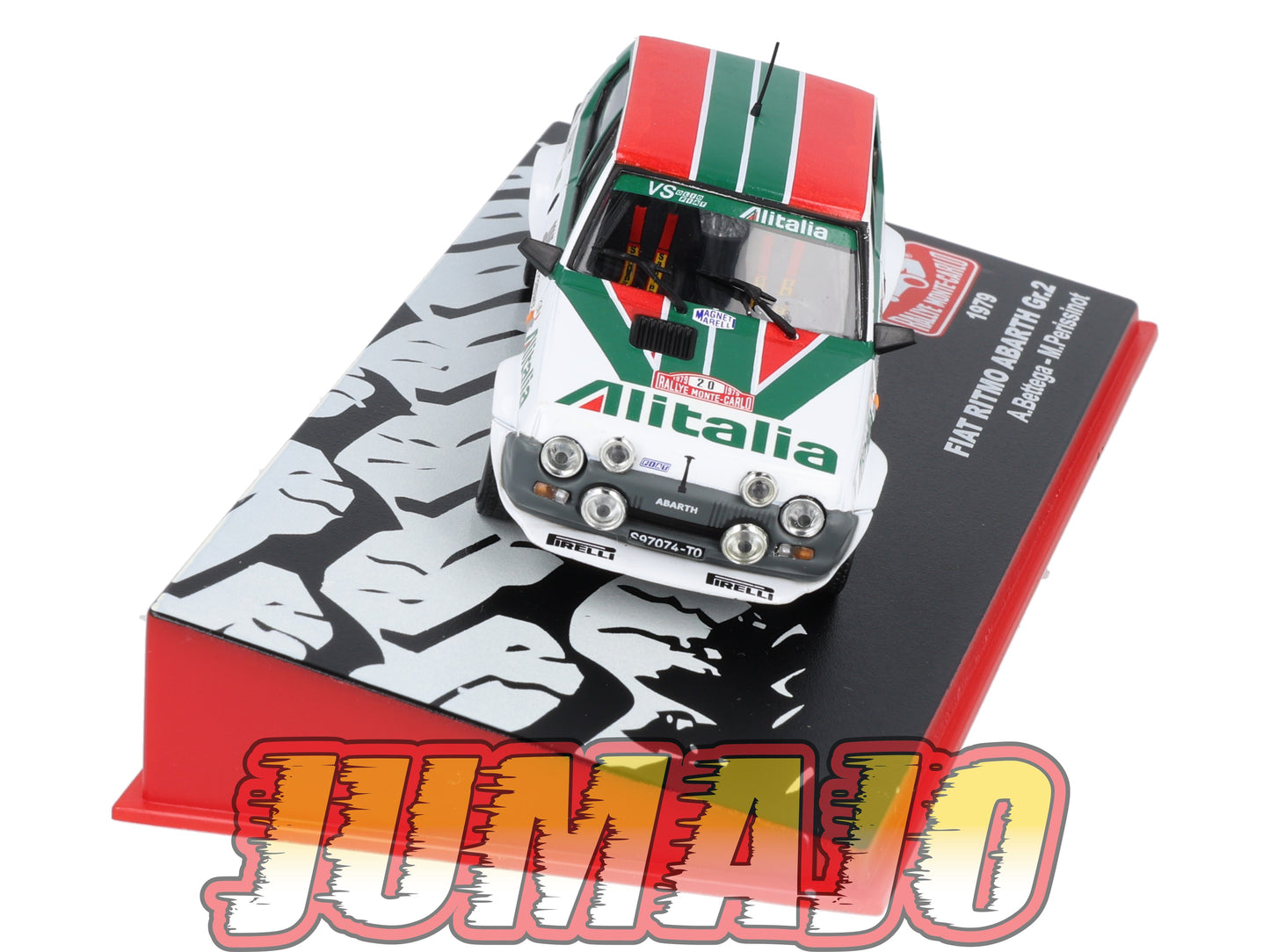 RMC93 Voiture 1/43 IXO Altaya Rallye Monte-carlo FIAT Ritmo Abarth GR.2 #20 A.Bettega 1979