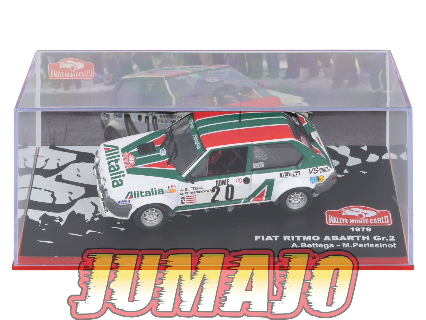 RMC93 Voiture 1/43 IXO Altaya Rallye Monte-carlo FIAT Ritmo Abarth GR.2 #20 A.Bettega 1979