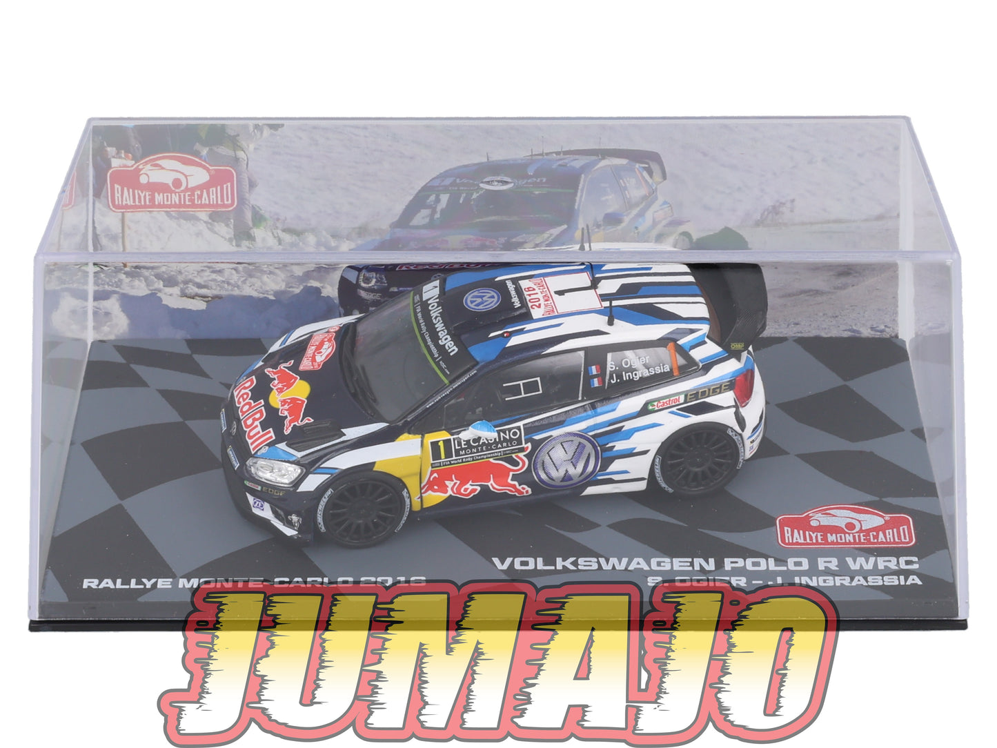 RMIT1 1/43 IXO Rallye Monte Carlo : VOLKSWAGEN Polo R WRC 2016 Winner #1 S.Ogier