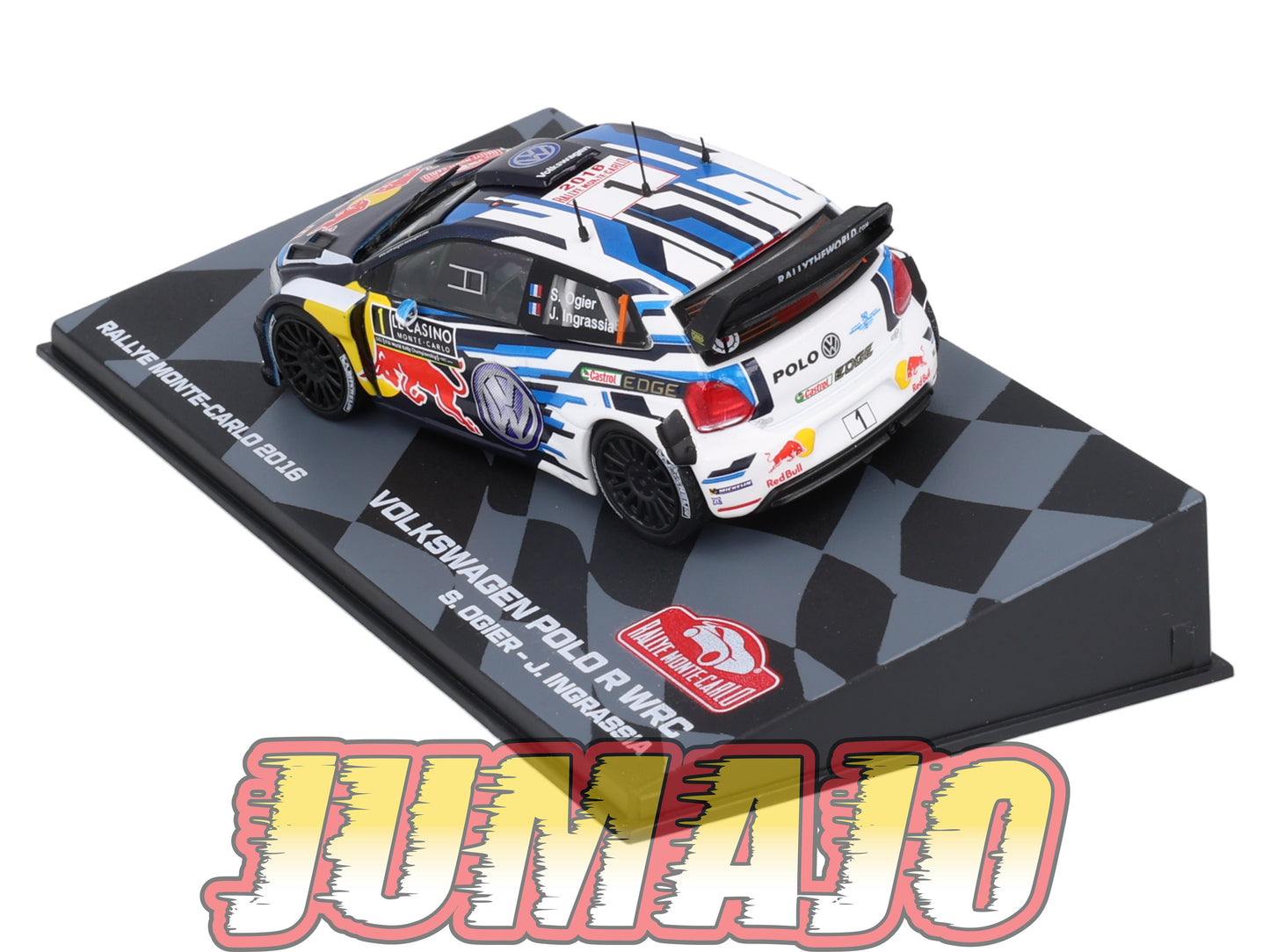 RMIT1 1/43 IXO Rallye Monte Carlo : VOLKSWAGEN Polo R WRC 2016 Winner #1 S.Ogier