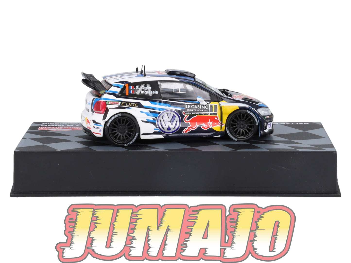 RMIT1 1/43 IXO Rallye Monte Carlo : VOLKSWAGEN Polo R WRC 2016 Winner #1 S.Ogier