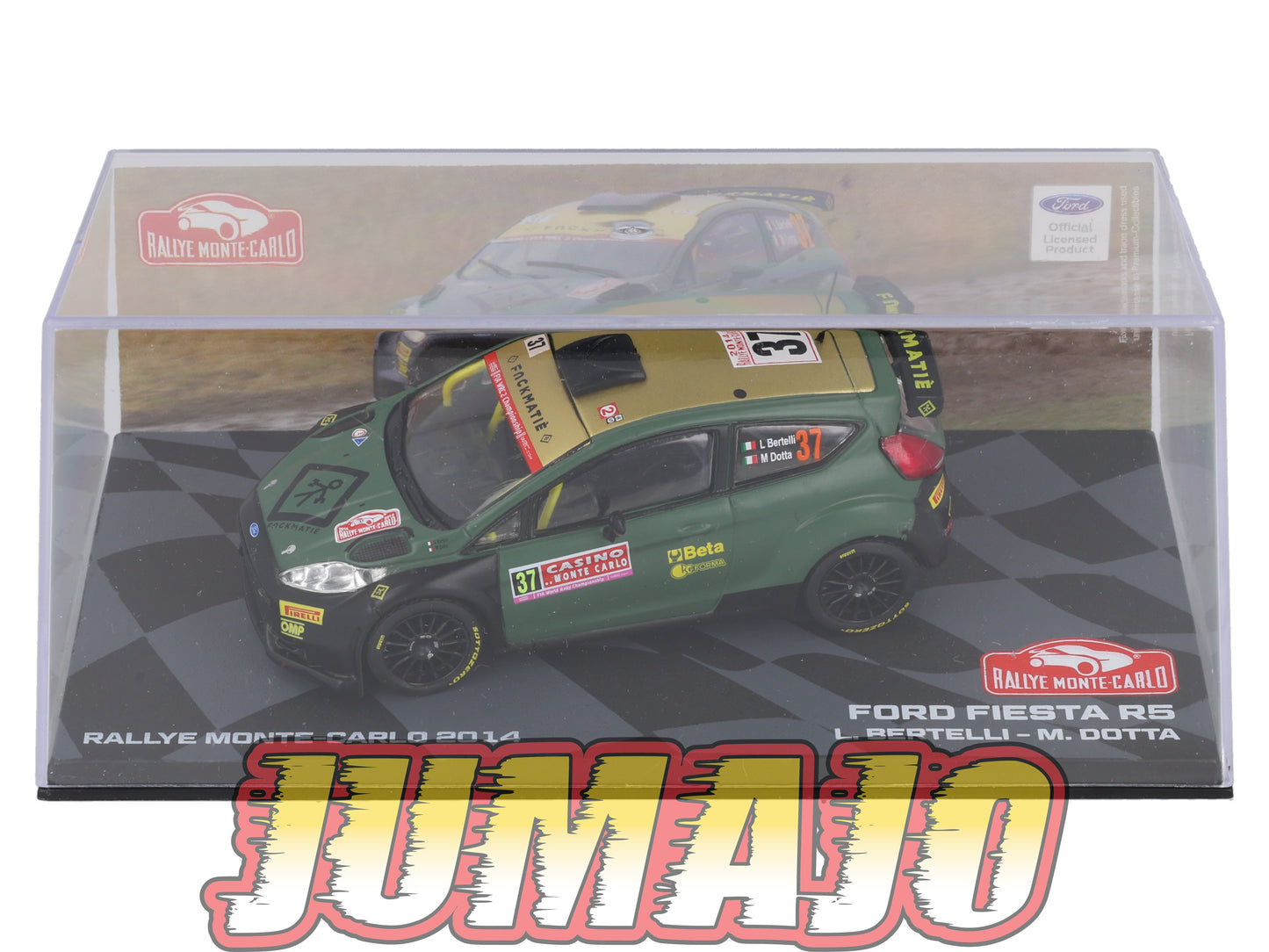 RMIT20 1/43 IXO Rallye Monte Carlo : FORD Fiesta R5 2014 #35 L.Bertelli BOITE CASSÉ