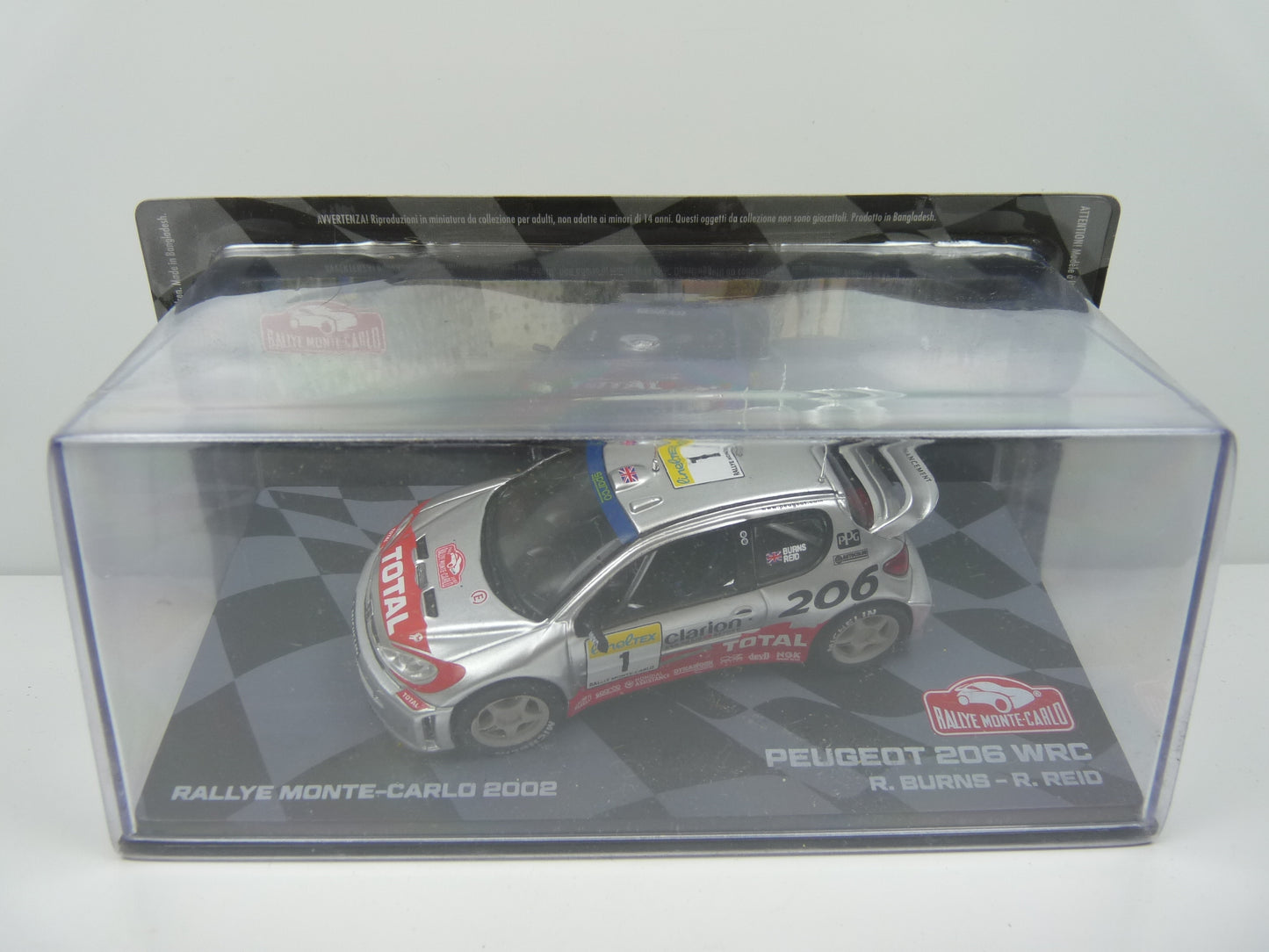 RMIT25 1/43 IXO Rallye Monte Carlo : PEUGEOT 206 WRC 2002 #1 R.Burns