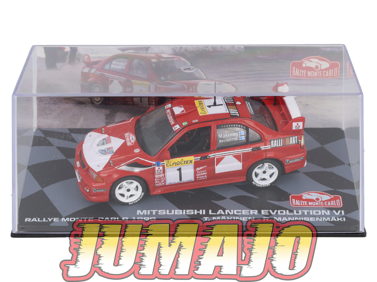 RMIT31 1/43 IXO Rallye Monte Carlo : MITSUBISHI LANCER EVO VI 1999 #1 T.Makinen