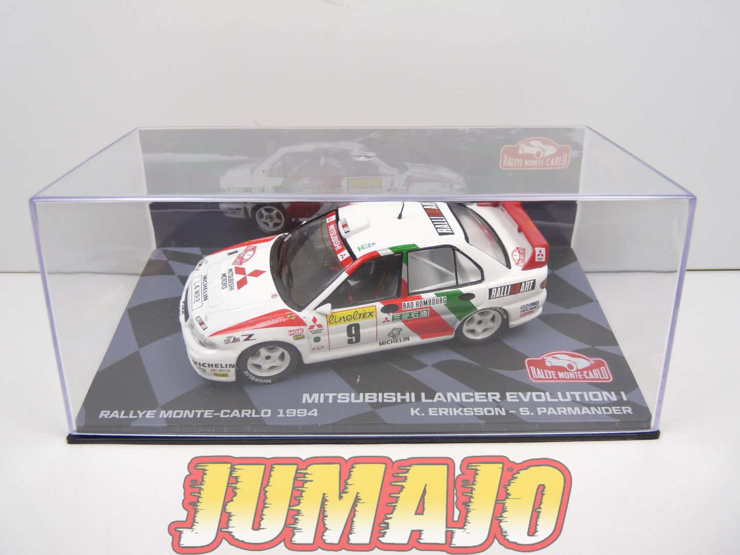 RMIT46 1/43 IXO Rallye Monte Carlo : MITSUBISHI Lancer EVO I 1994 #9 K.Eriksson