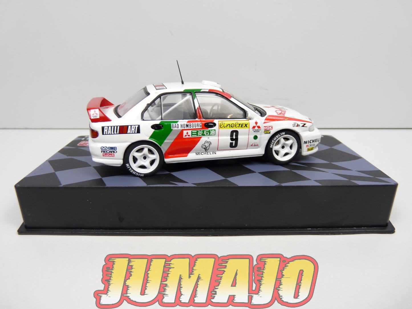 RMIT46 1/43 IXO Rallye Monte Carlo : MITSUBISHI Lancer EVO I 1994 #9 K.Eriksson