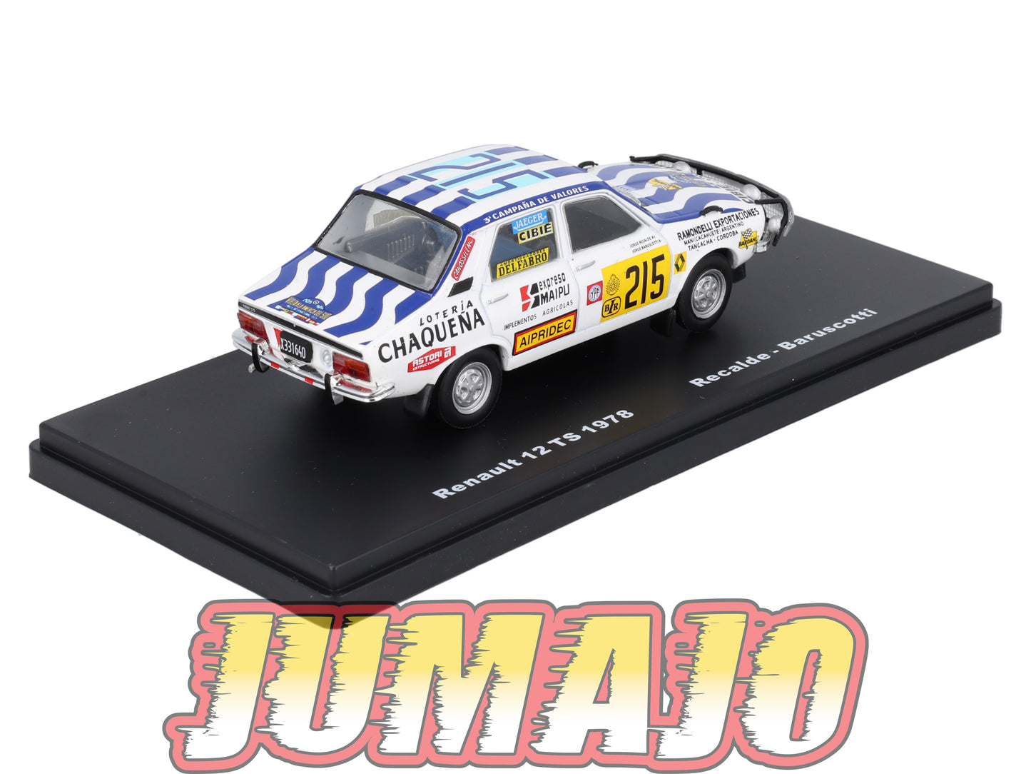 RMX30 1/43 Salvat Mexique Rallye WRC : RENAULT 12 TS 1978 #215 Blister abîmé