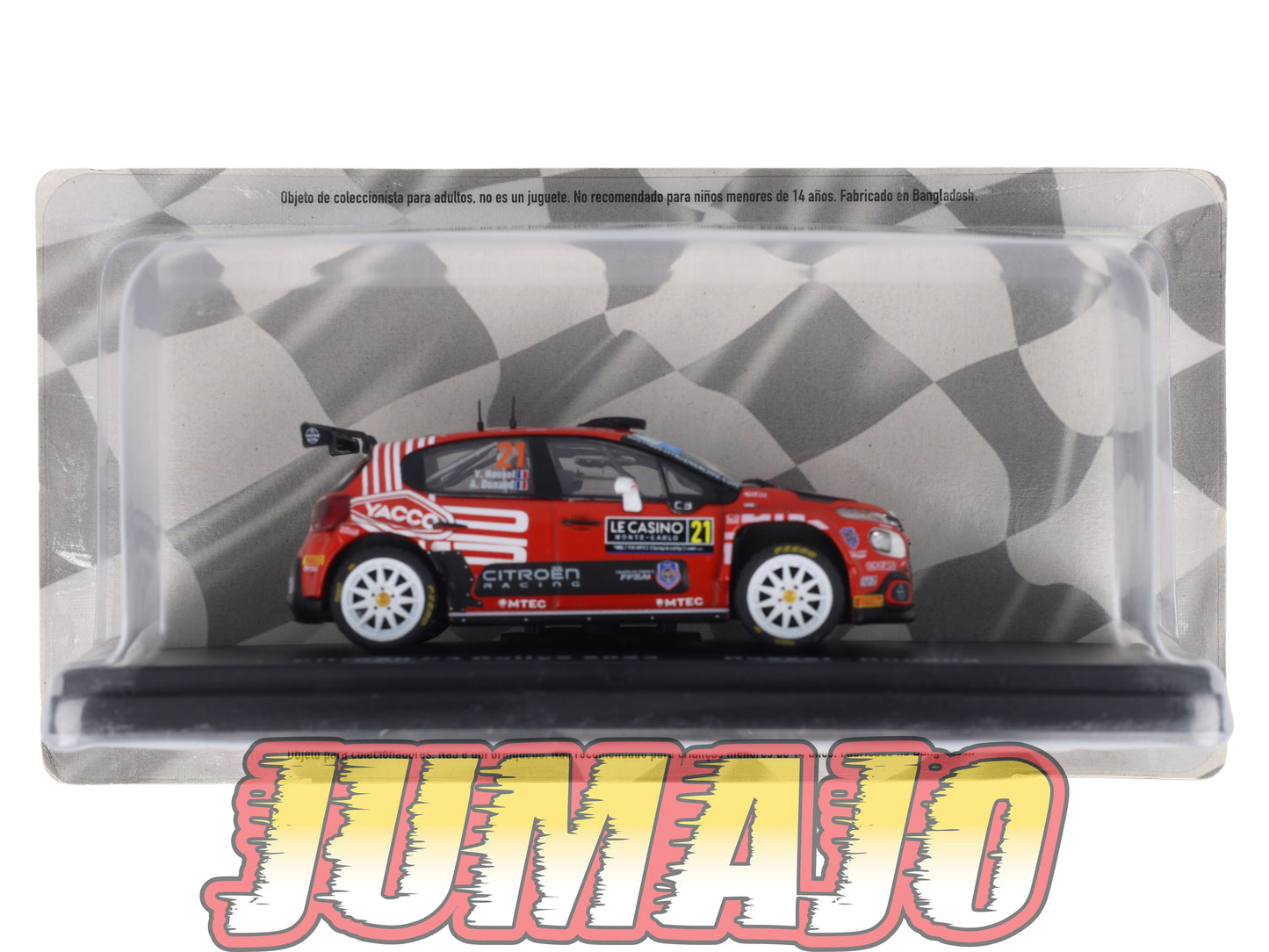 RMX64 1/43 Salvat Mexique Rallye WRC CITROEN C3 Rally2 2023 #21 Rossel