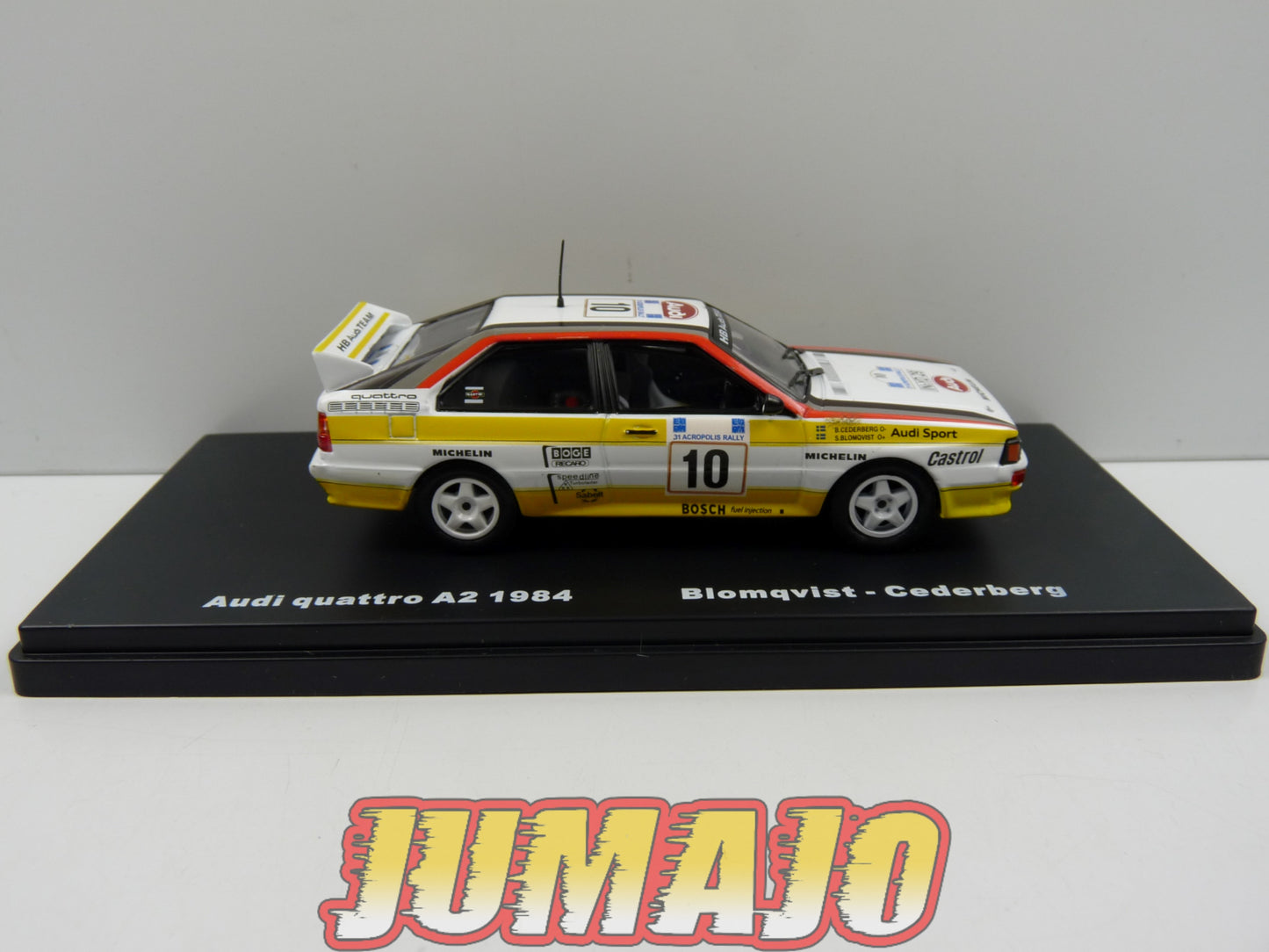 RMX6 1/43 Salvat Mexique Rallye WRC : AUDI Quattro A2 1984 Blomqvist Cederberg #10