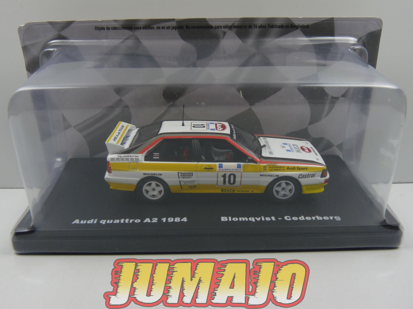 RMX6 1/43 Salvat Mexique Rallye WRC : AUDI Quattro A2 1984 Blomqvist Cederberg #10