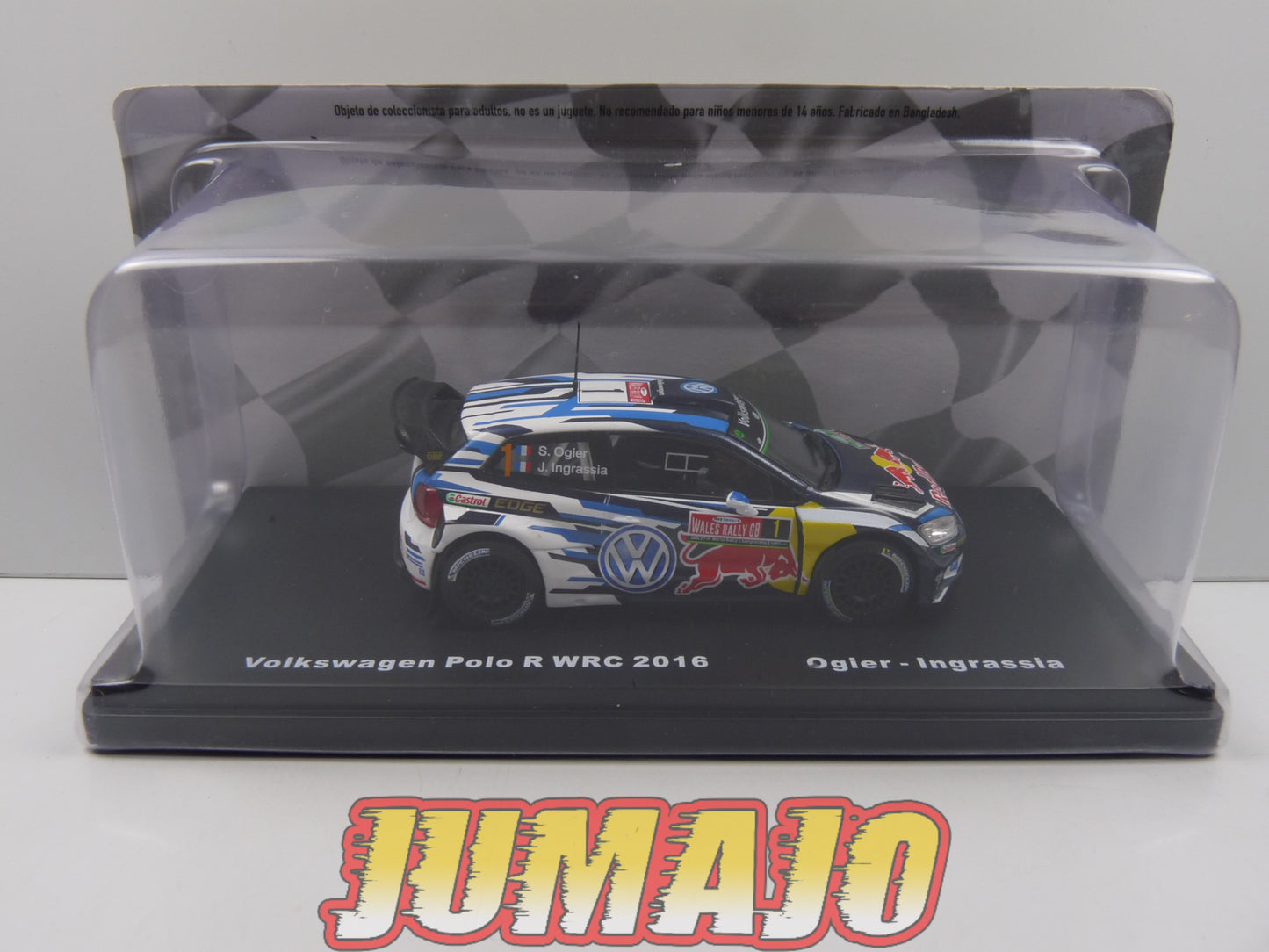 RMX7 1/43 Salvat Mexique Rallye WRC : Volkswagen Polo R WRC 2016 Pays de Galles Ogier #1
