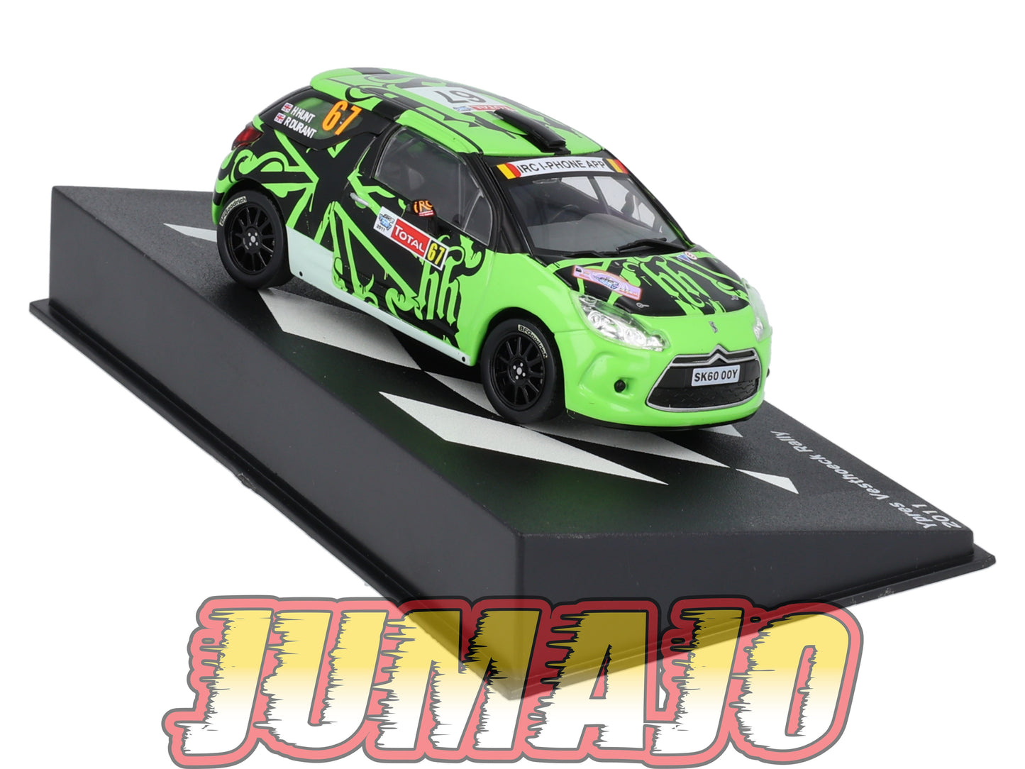 RP65 1/43 IXO Altaya Passion Rallye CITROEN DS3 R3T 2011 #67 H.Hunt