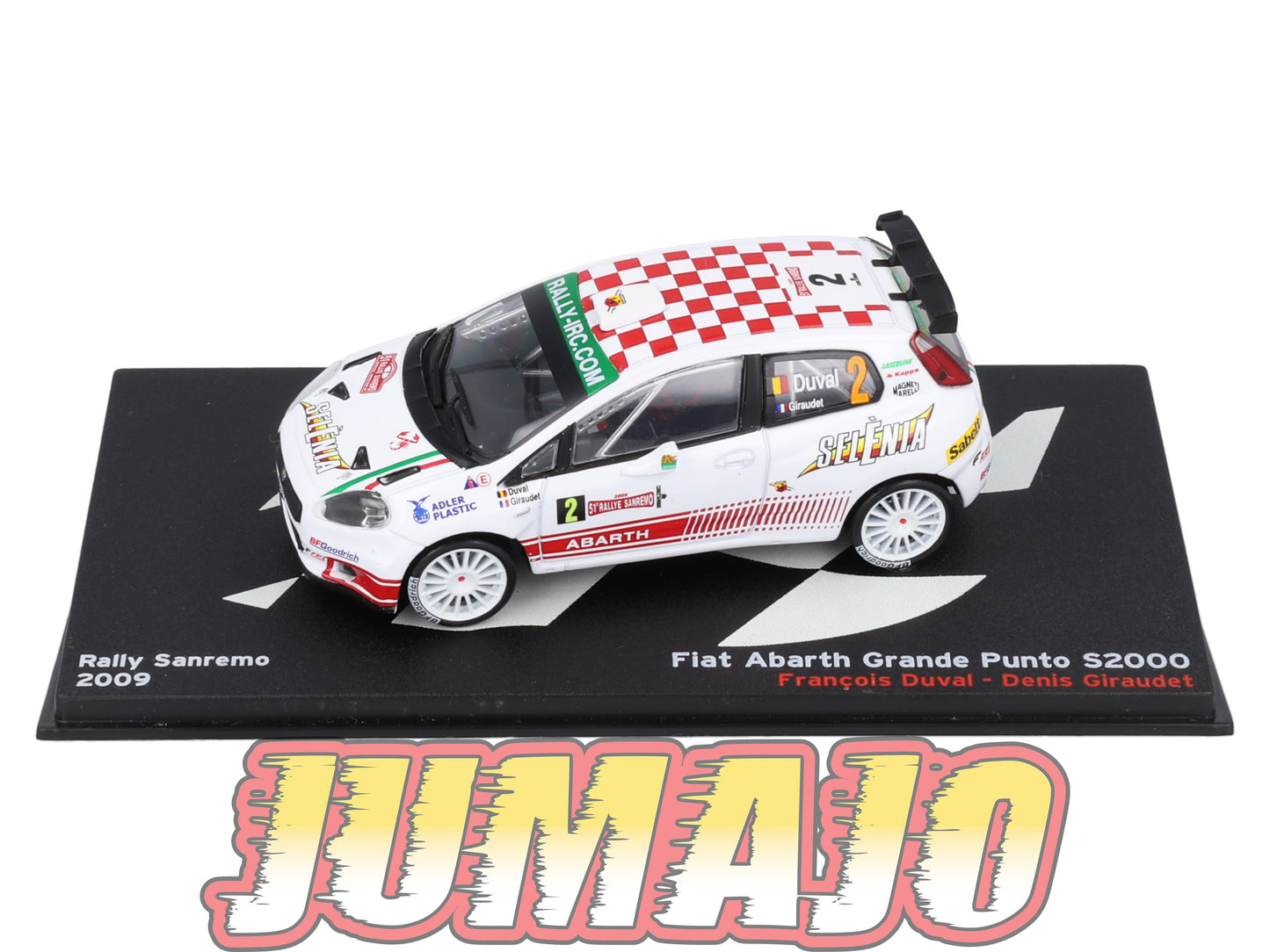 RP7 1/43 IXO Altaya Passion Rallye FIAT Abarth Grande punto S2000 2009 #2 F.Duval