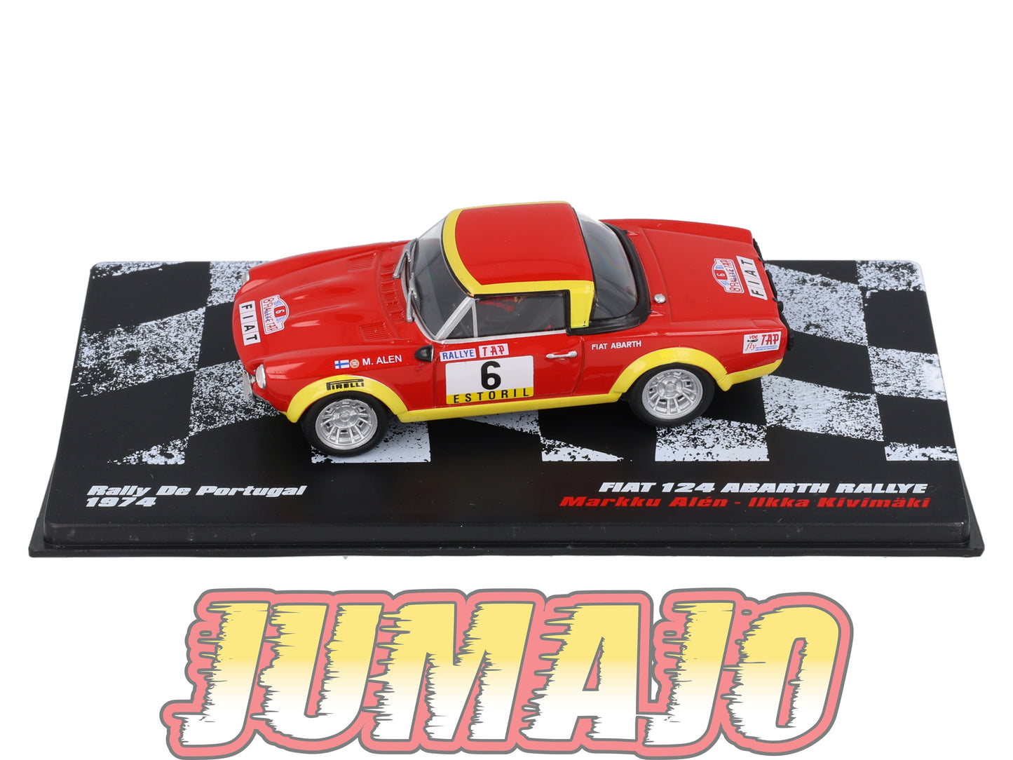 RPL28 1/43 IXO DeAGOSTINI Pologne Rallye : FIAT 124 Abarth Rallye Portugal 1974 #6 M.Alén