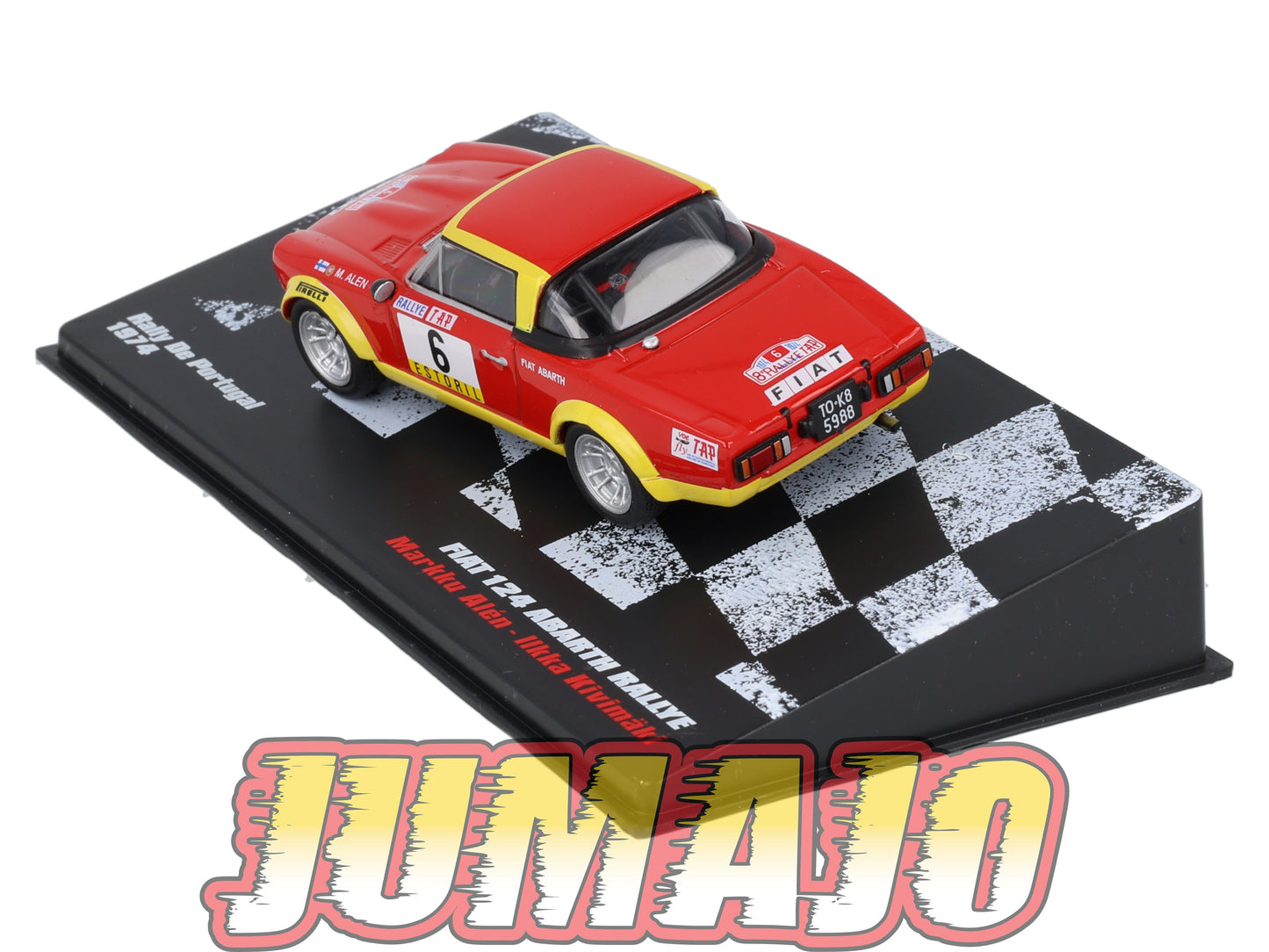 RPL28 1/43 IXO DeAGOSTINI Pologne Rallye : FIAT 124 Abarth Rallye Portugal 1974 #6 M.Alén