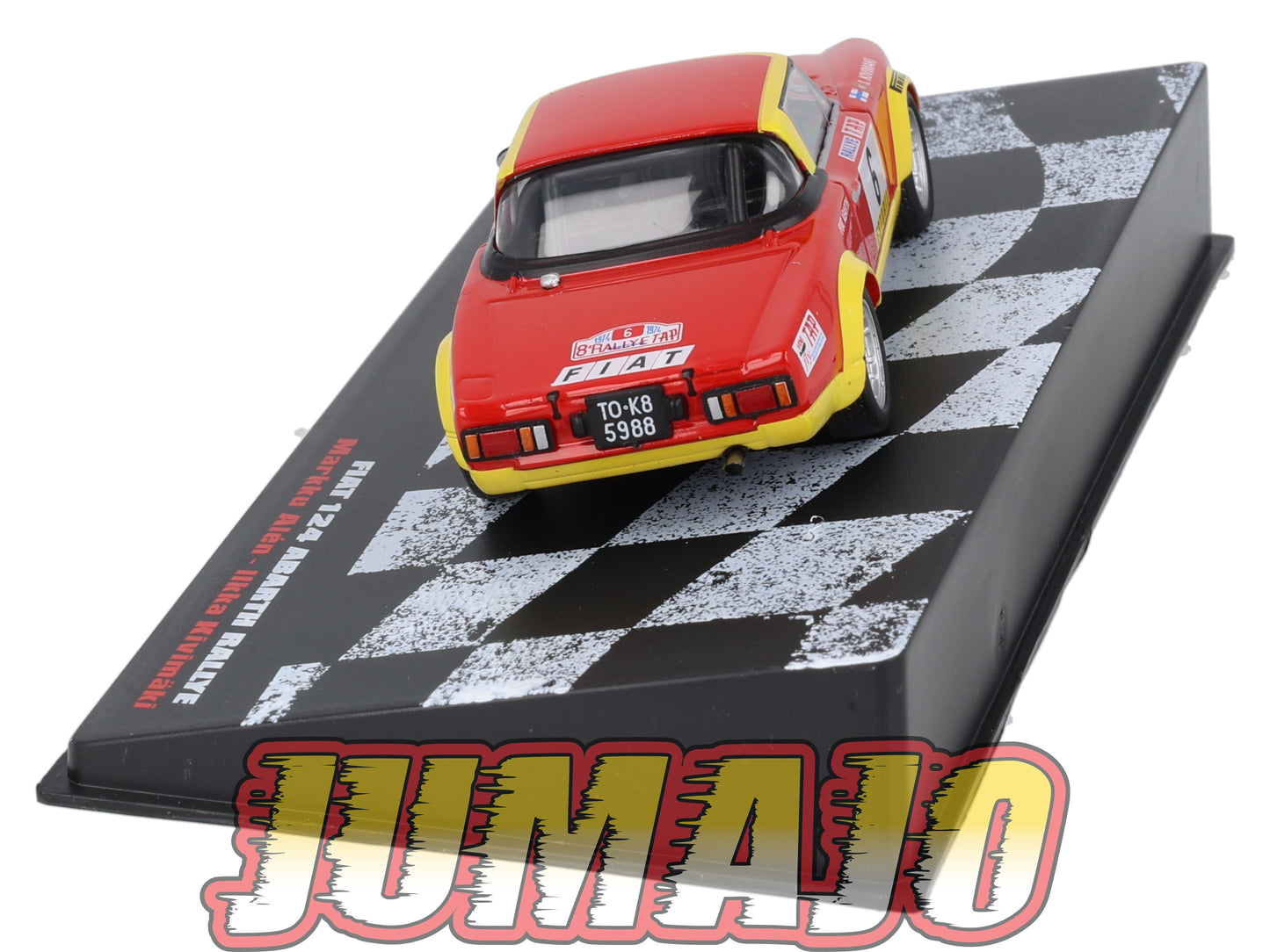 RPL28 1/43 IXO DeAGOSTINI Pologne Rallye : FIAT 124 Abarth Rallye Portugal 1974 #6 M.Alén