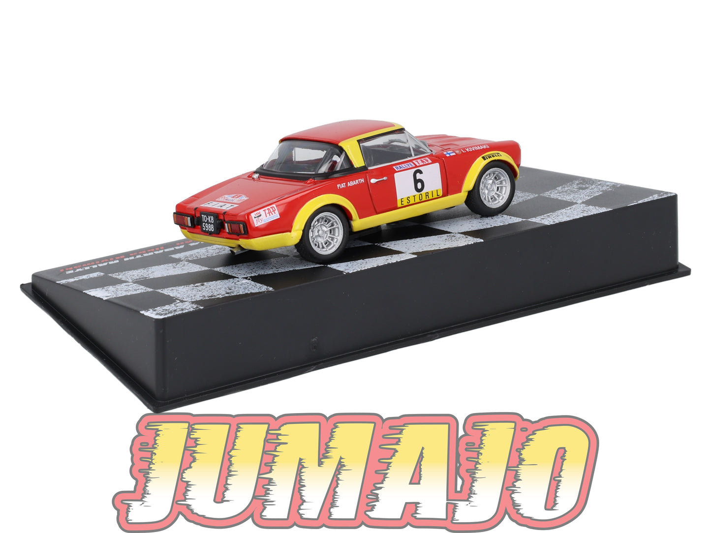 RPL28 1/43 IXO DeAGOSTINI Pologne Rallye : FIAT 124 Abarth Rallye Portugal 1974 #6 M.Alén