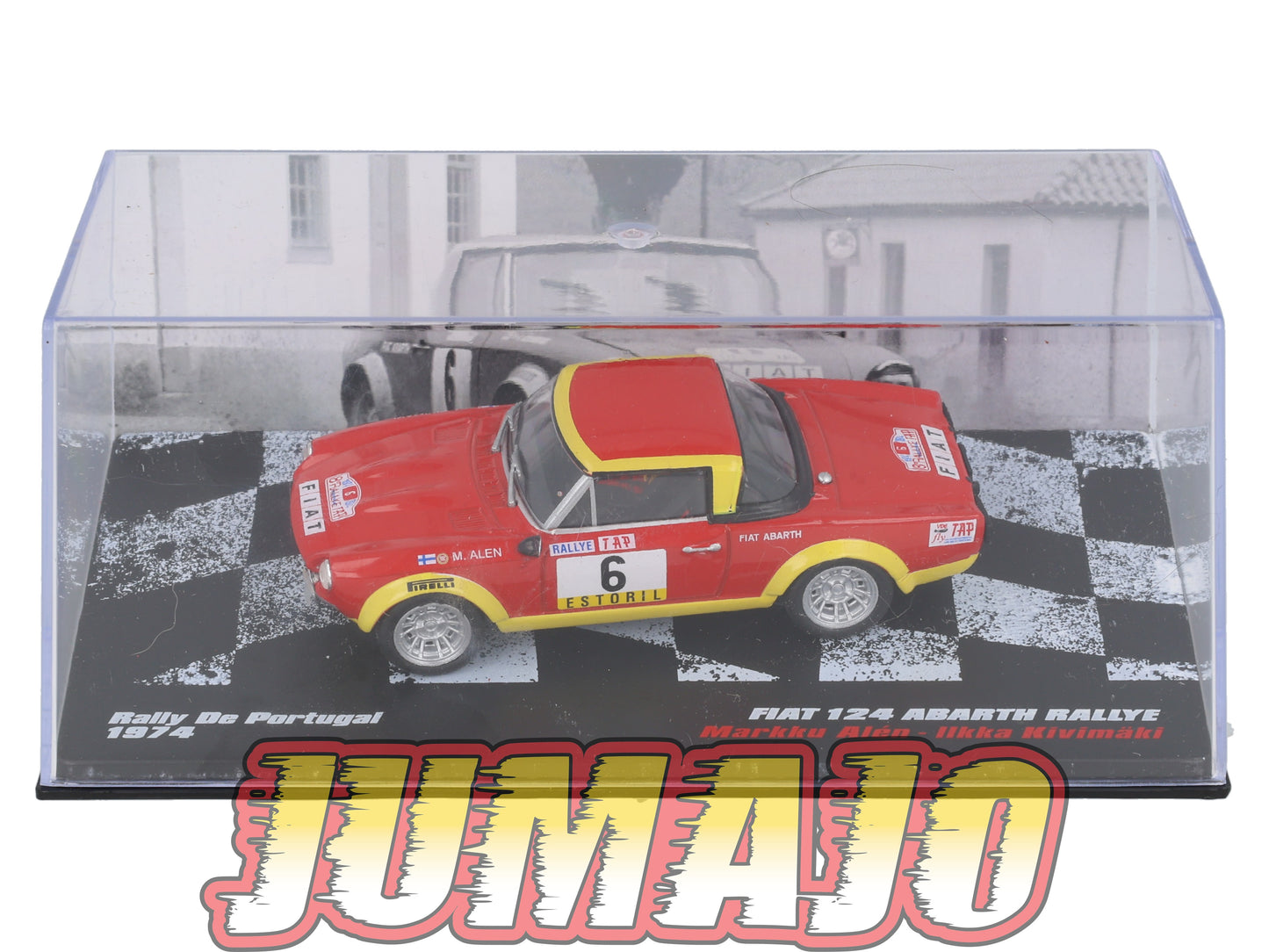 RPL28 1/43 IXO DeAGOSTINI Pologne Rallye : FIAT 124 Abarth Rallye Portugal 1974 #6 M.Alén