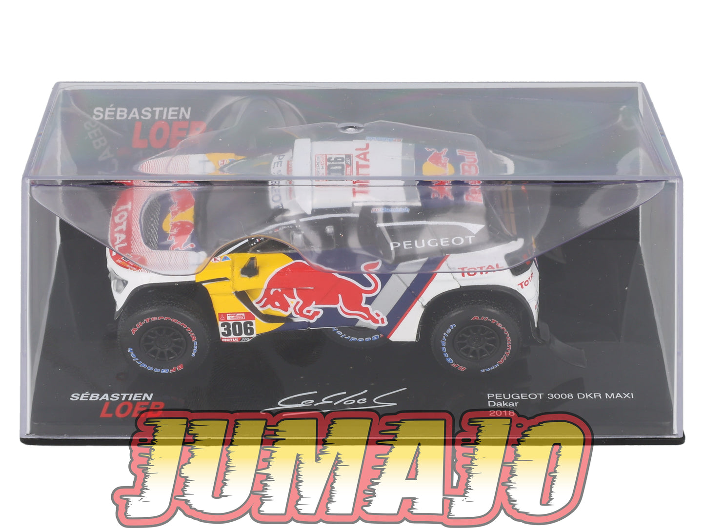 RSL43 Voiture 1/43 IXO Altaya Rallye Sebastien Loeb PEUGEOT 3008 DKR Maxi 2018 #306 Dakar
