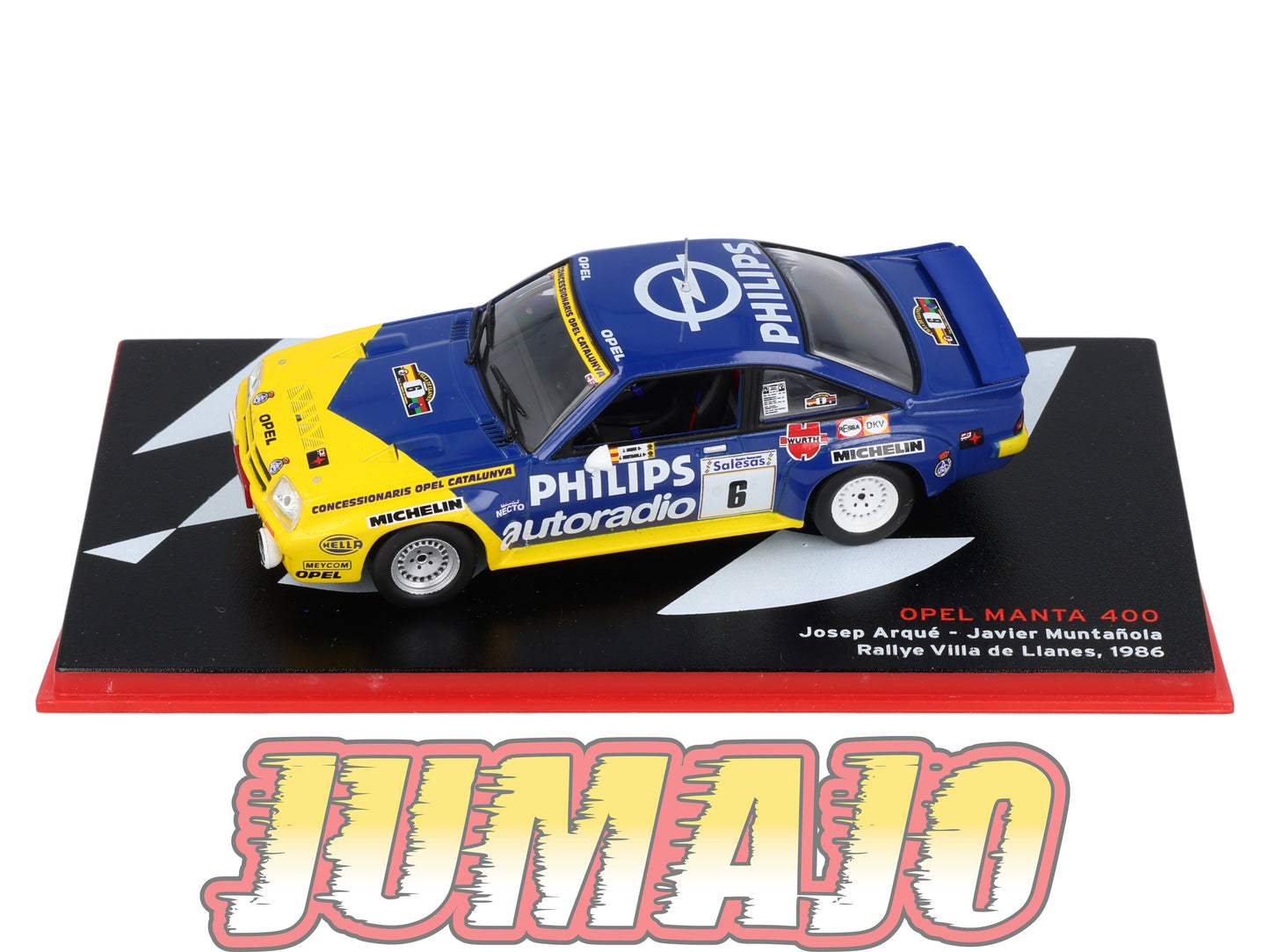 RSP12 Voiture Rallye Espagne 1/43 IXO Altaya : OPEL Manta 400 1986 #6 J.Arqué