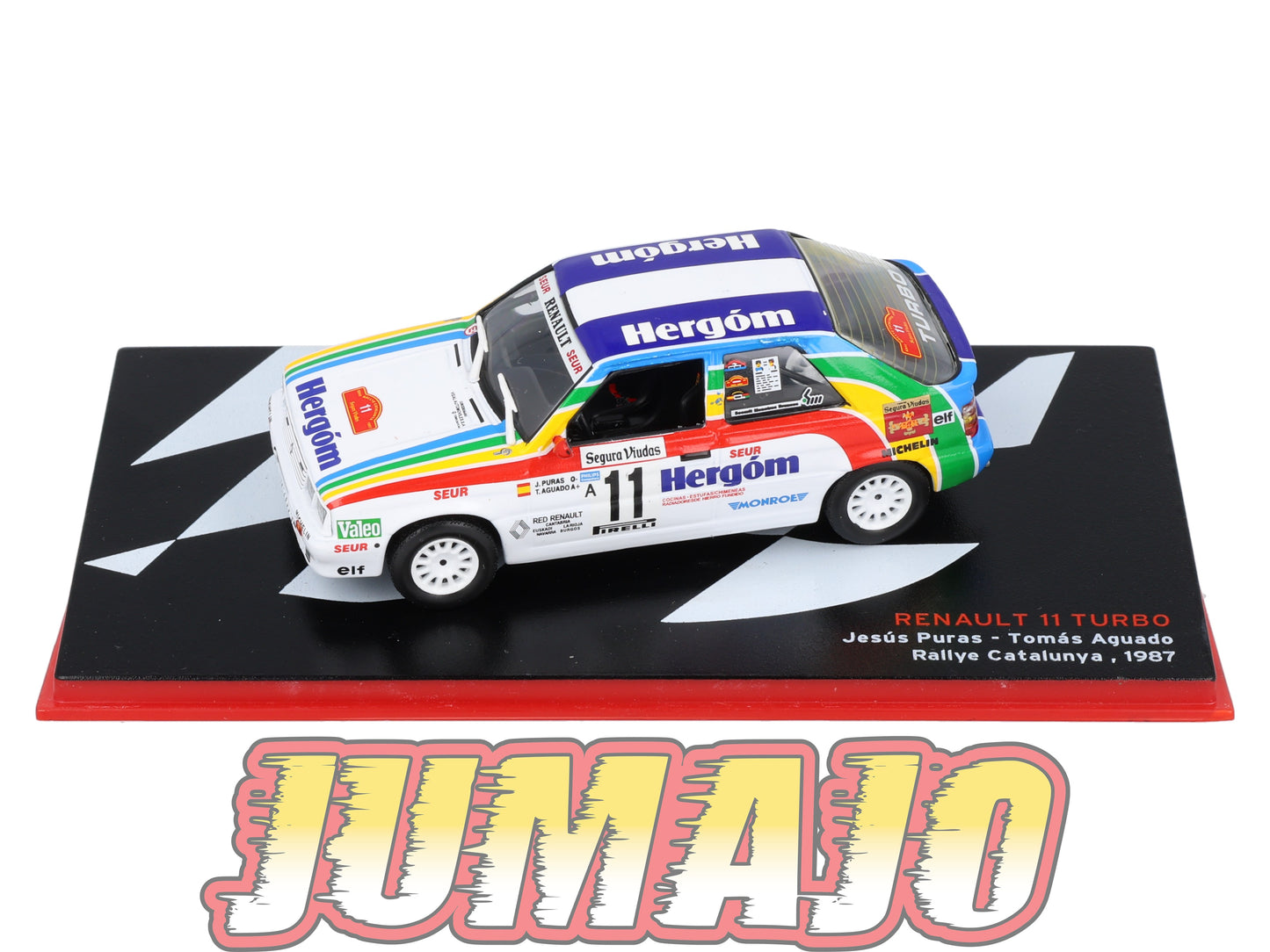 RSP16 Voiture Rallye Espagne 1/43 IXO Altaya : RENAULT 11 Turbo 1987 #11 J.Puras