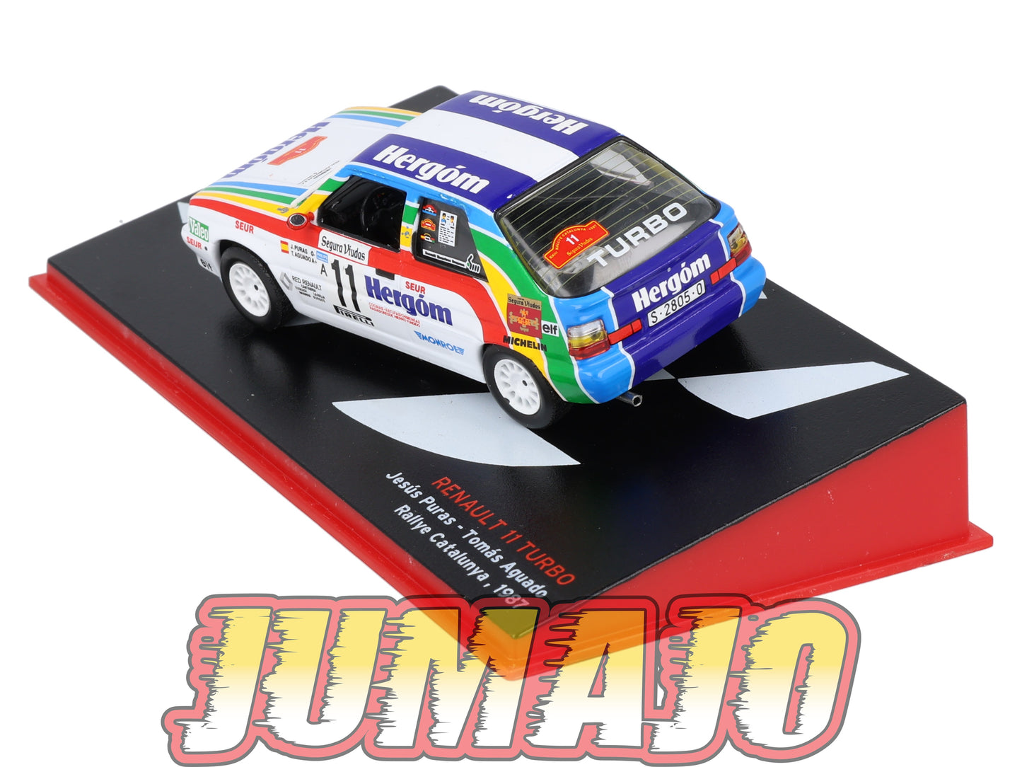 RSP16 Voiture Rallye Espagne 1/43 IXO Altaya : RENAULT 11 Turbo 1987 #11 J.Puras