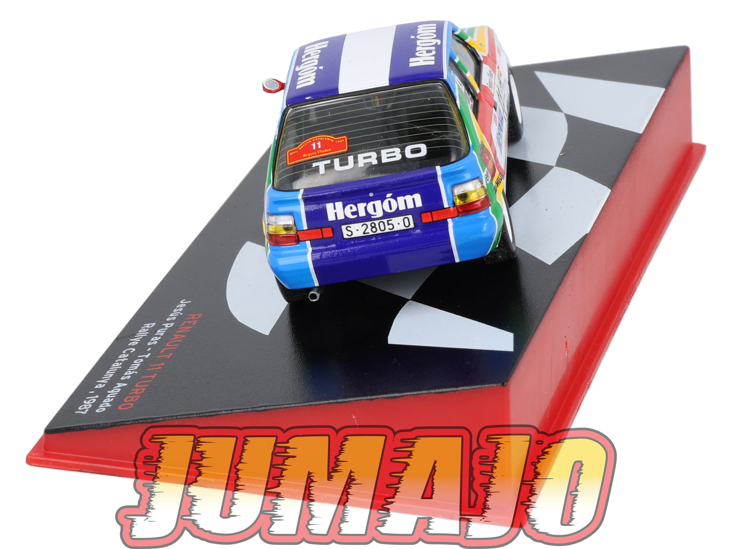 RSP16 Voiture Rallye Espagne 1/43 IXO Altaya : RENAULT 11 Turbo 1987 #11 J.Puras