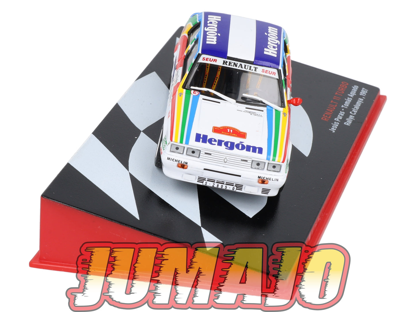 RSP16 Voiture Rallye Espagne 1/43 IXO Altaya : RENAULT 11 Turbo 1987 #11 J.Puras