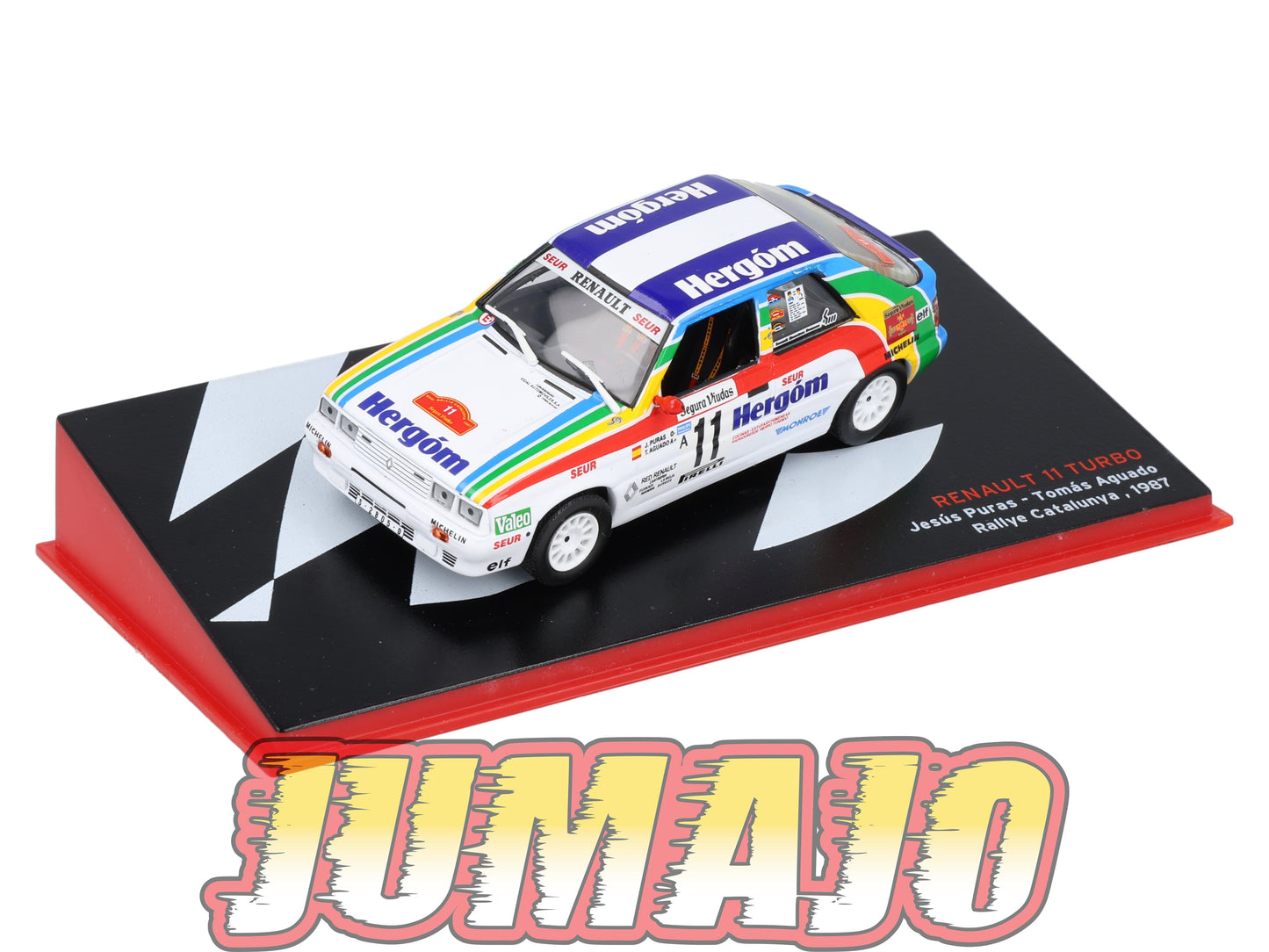 RSP16 Voiture Rallye Espagne 1/43 IXO Altaya : RENAULT 11 Turbo 1987 #11 J.Puras
