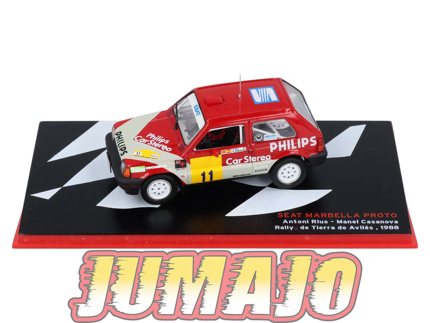 RSP26 Voiture Rallye Espagne 1/43 IXO Altaya : SEAT Marbella Proto 1988 #11 A.Rius