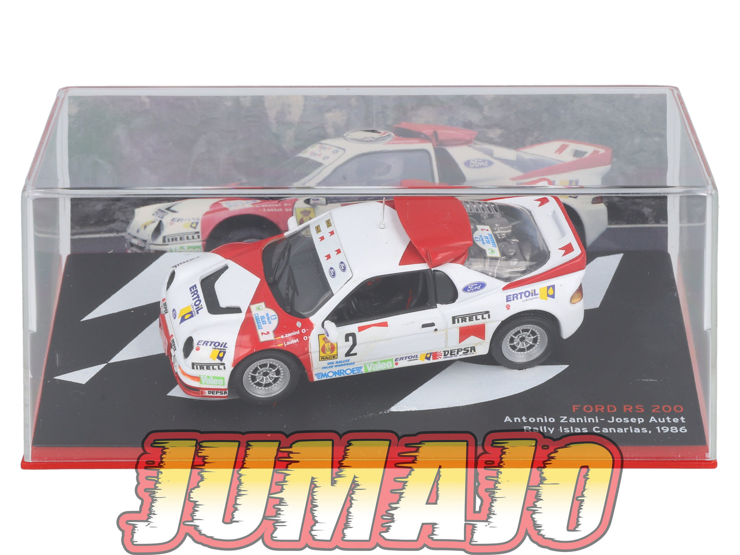 RSP36 Voiture Rallye Espagne 1/43 IXO Altaya : FORD RS 200 1986 #2 A.Zanini