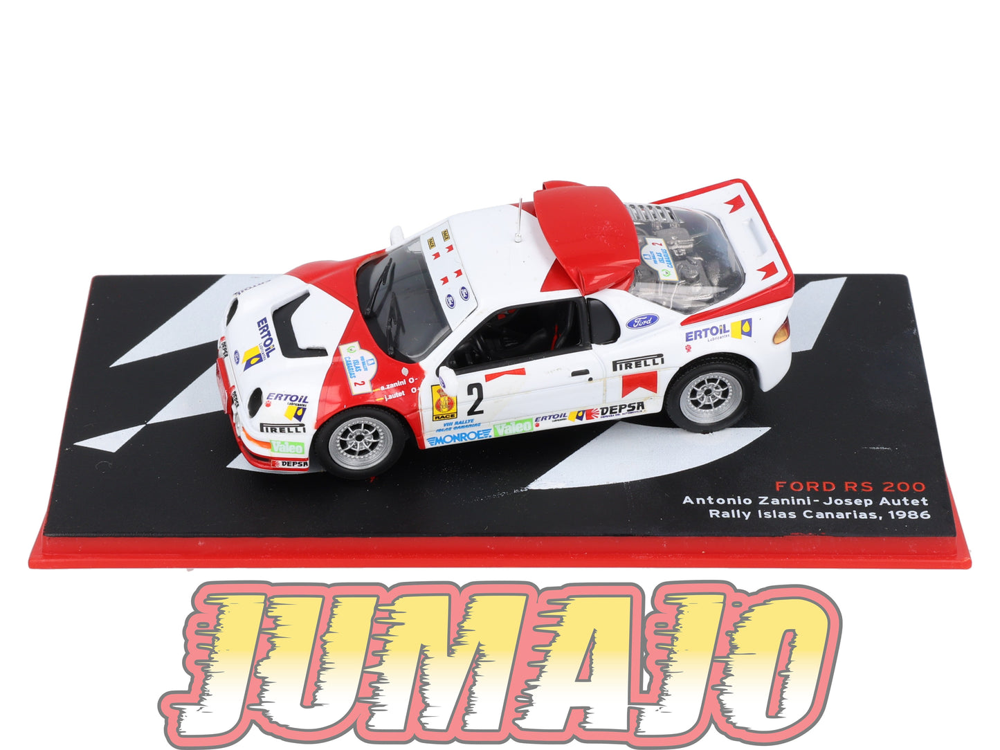 RSP36 Voiture Rallye Espagne 1/43 IXO Altaya : FORD RS 200 1986 #2 A.Zanini