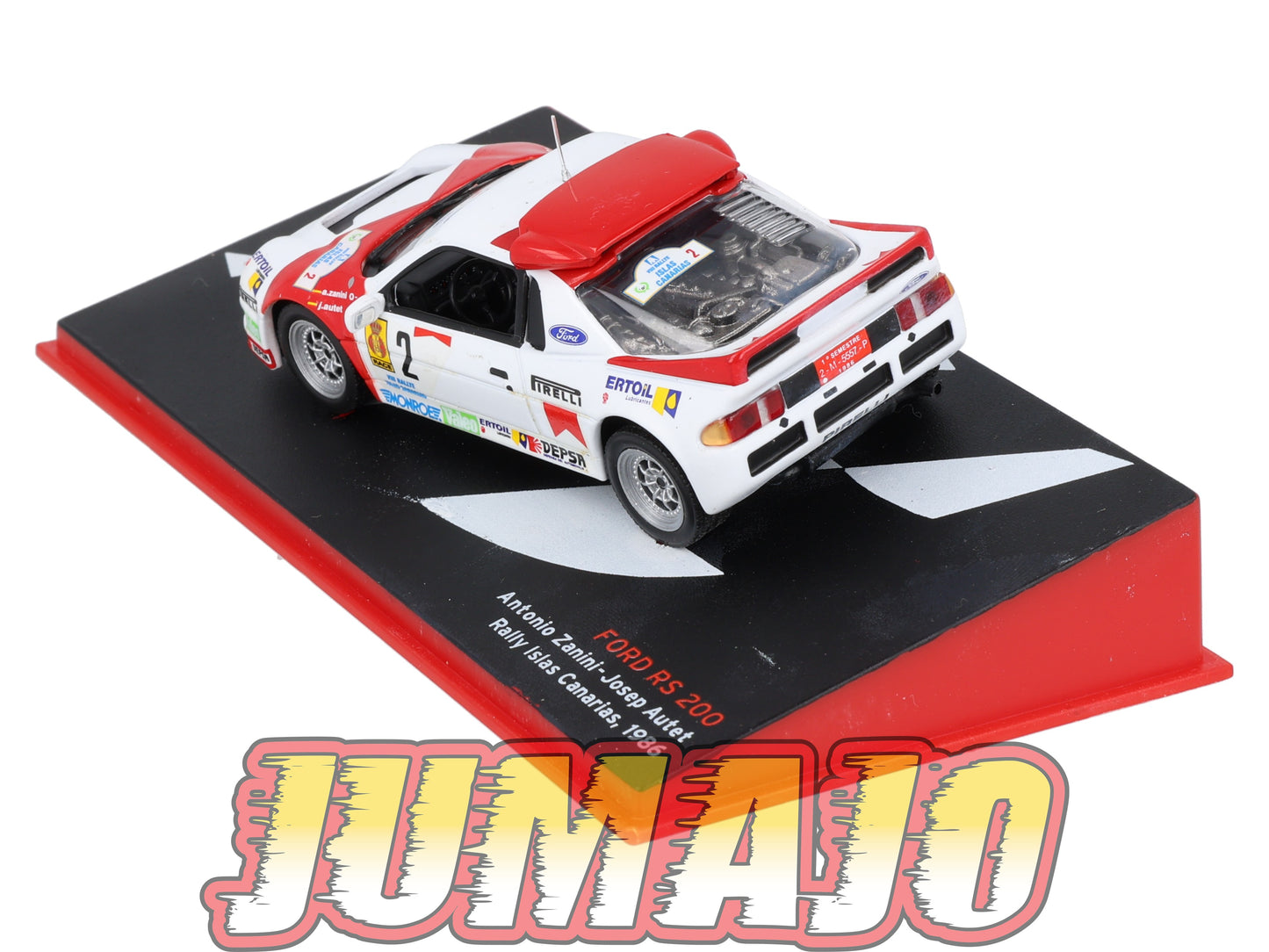 RSP36 Voiture Rallye Espagne 1/43 IXO Altaya : FORD RS 200 1986 #2 A.Zanini
