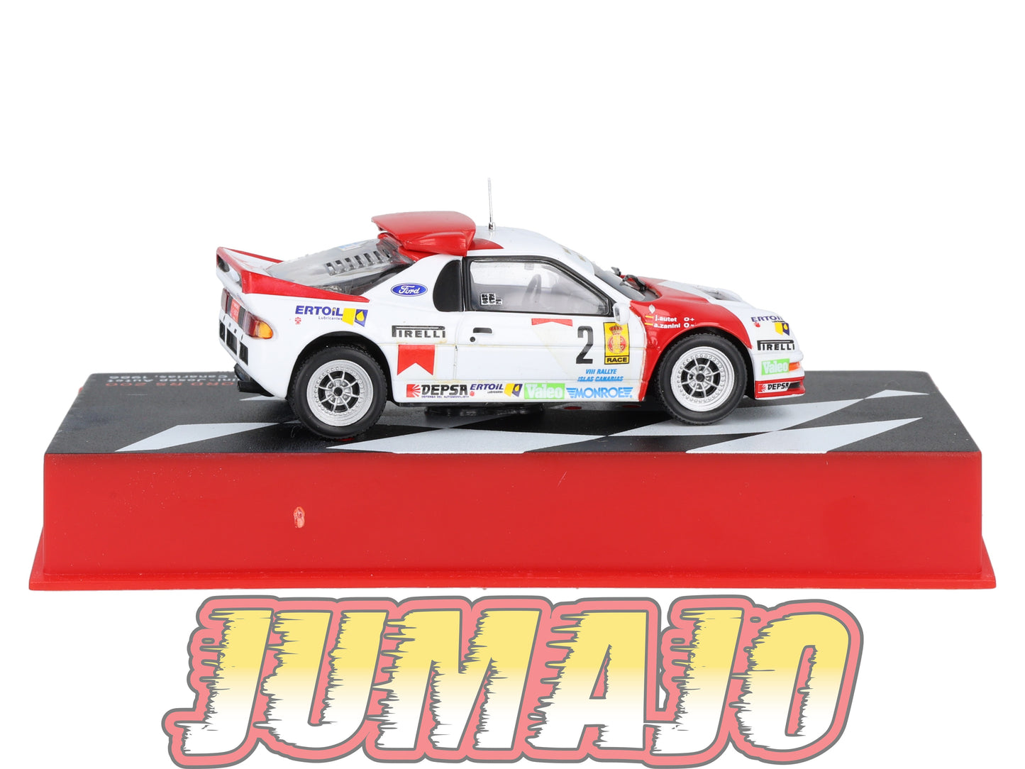 RSP36 Voiture Rallye Espagne 1/43 IXO Altaya : FORD RS 200 1986 #2 A.Zanini